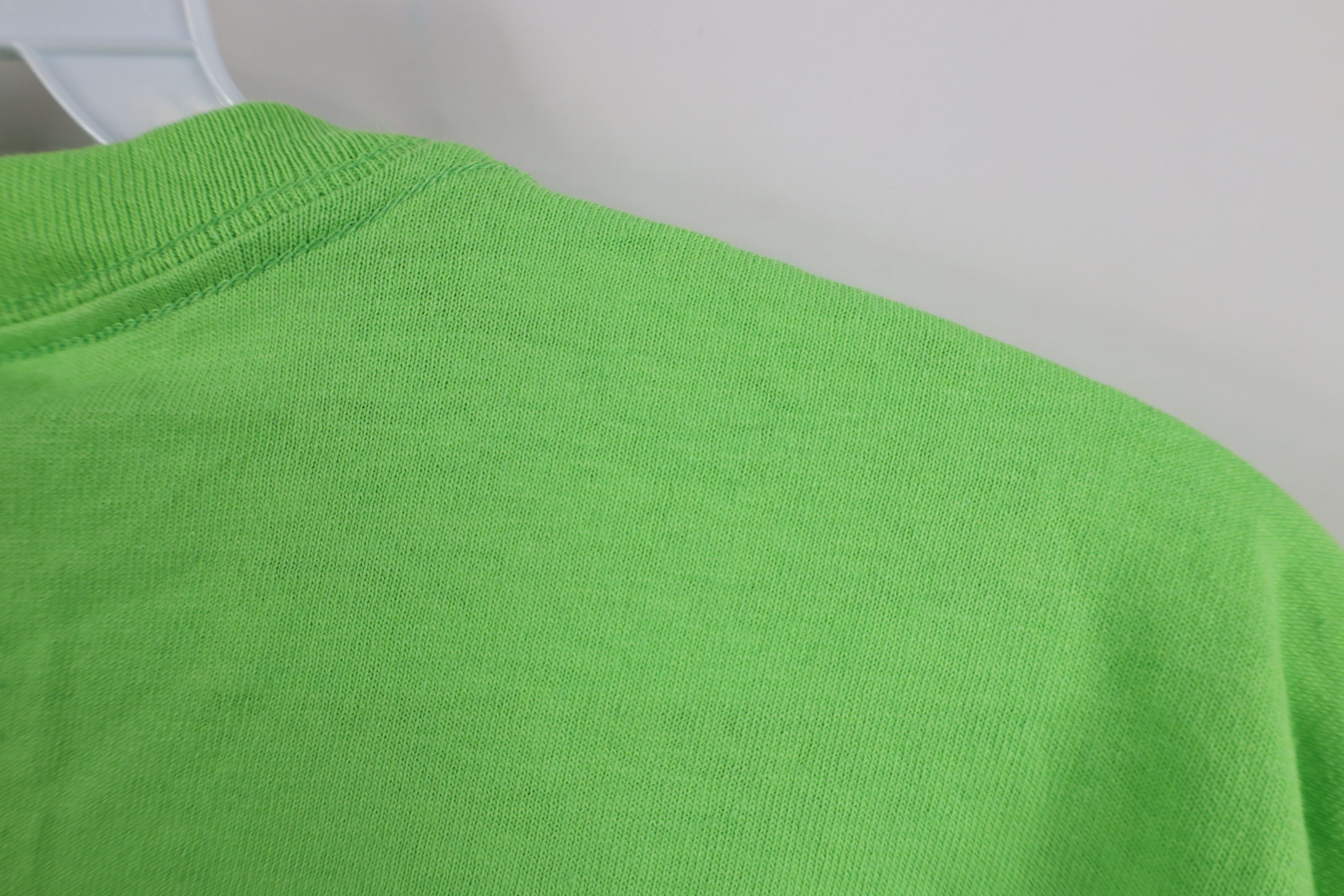 Vintage Vintage 90s Y2K Streetwear Short Sleeve T-Shirt Lime Green Size US XL / EU 56 / 4 - 8 Thumbnail