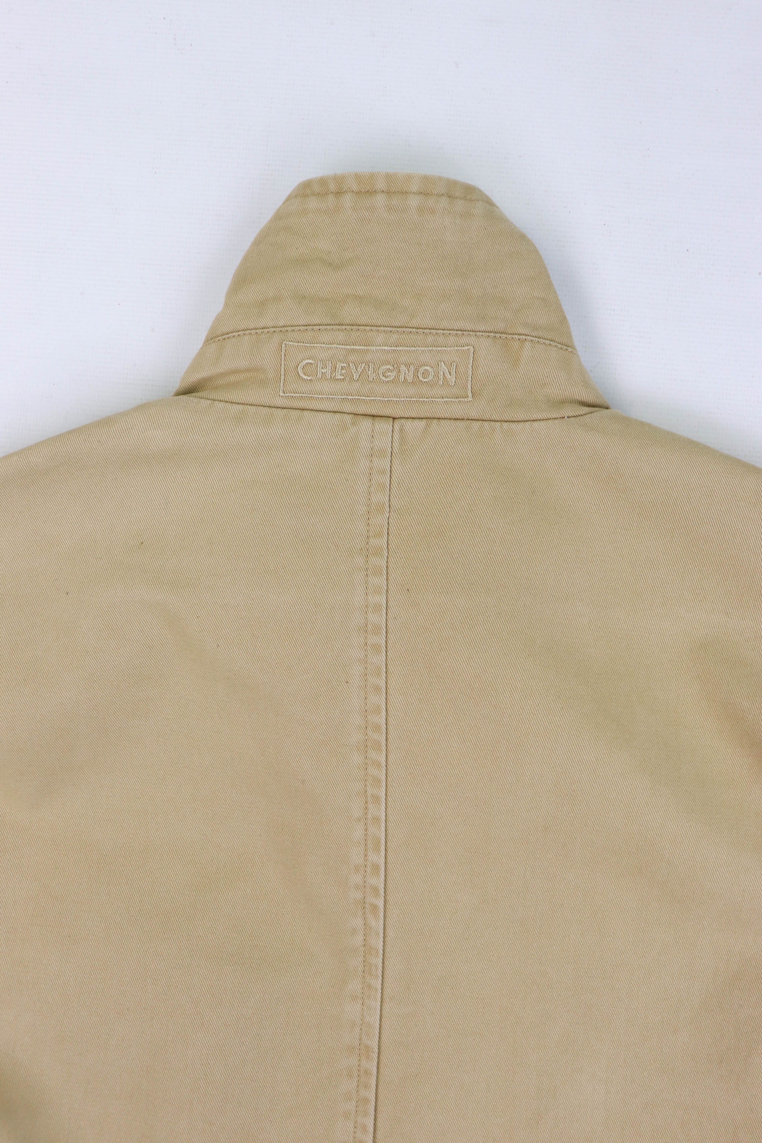 Chevignon CHEVIGNON Vintage Sand Beige Cotton Zip Jacket Size US M / EU 48-50 / 2 - 9 Thumbnail