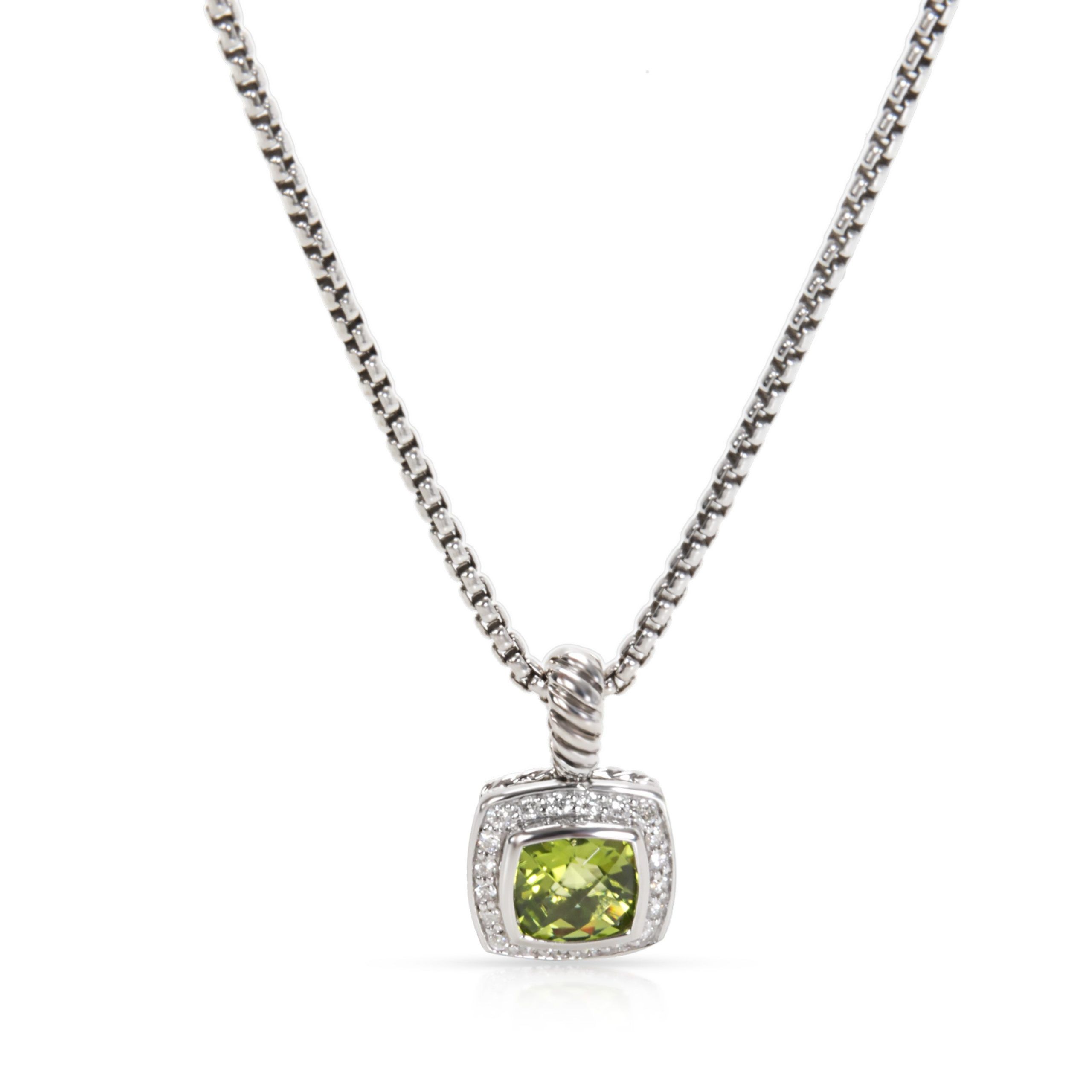 David Yurman David Yurman Prasiolite & Diamond Pendant in Sterling ...