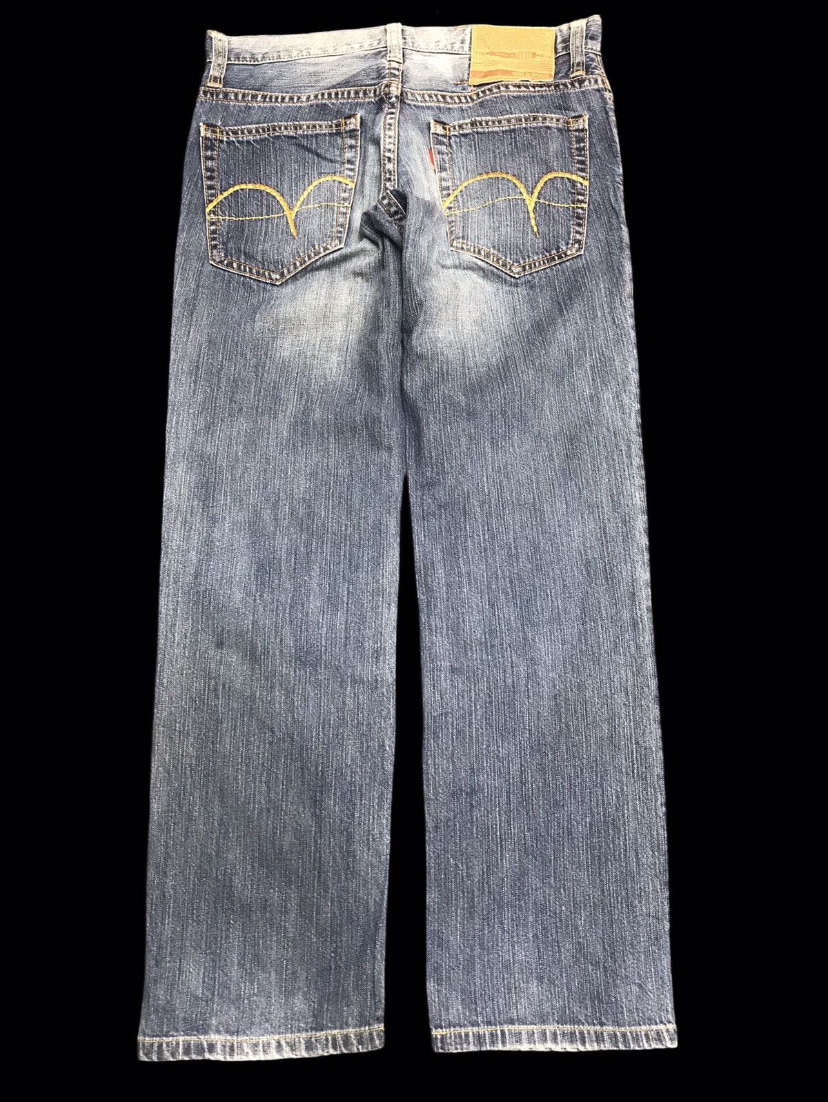 Edwin Gold Rush Edwin Medium Wash Distressed Denim F128 Size US 33 - 9 Thumbnail