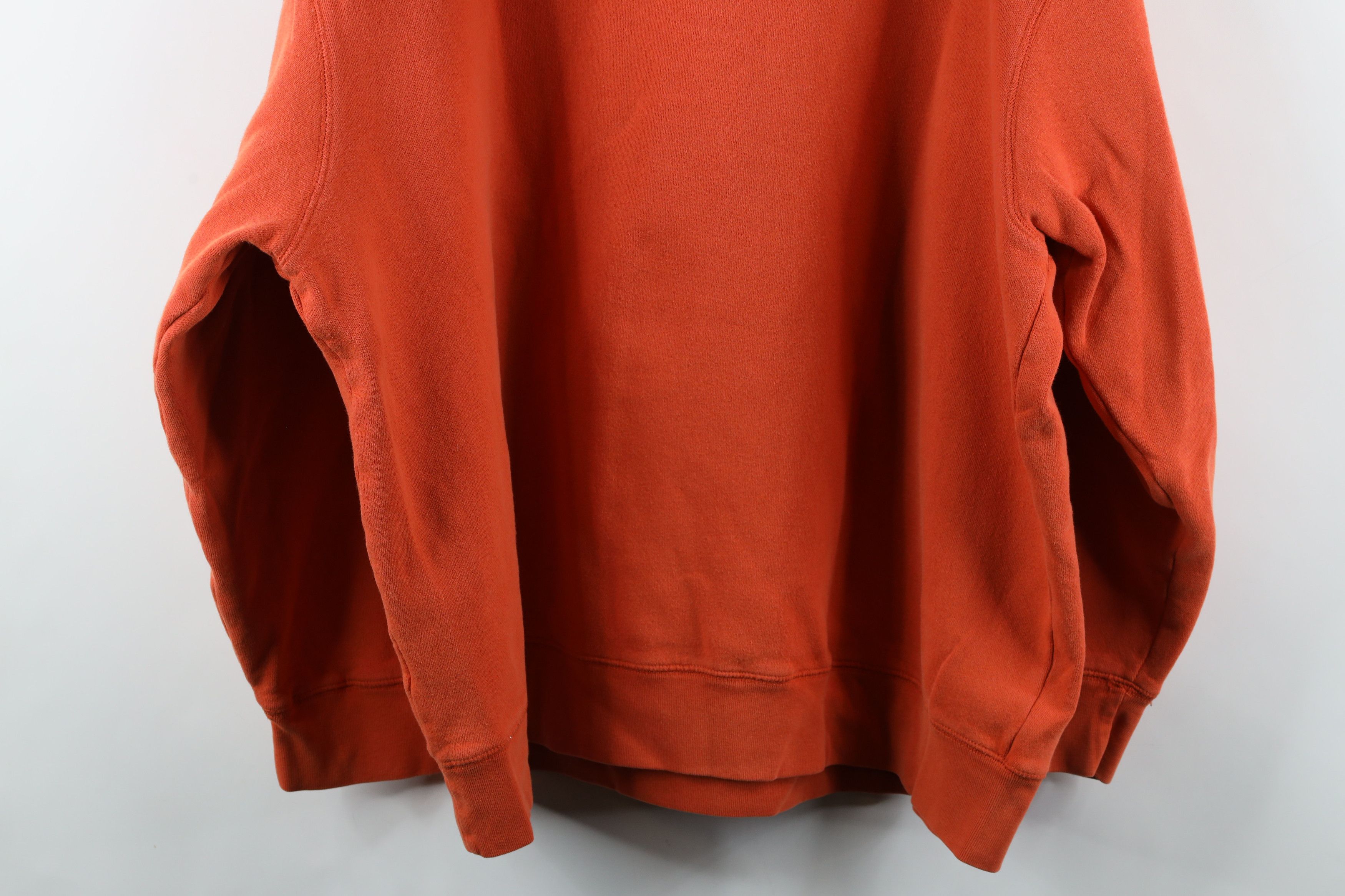 Vintage Vintage 90s Streetwear Heavyweight Hoodie Sweatshirt Orange Size US XL / EU 56 / 4 - 14 Thumbnail