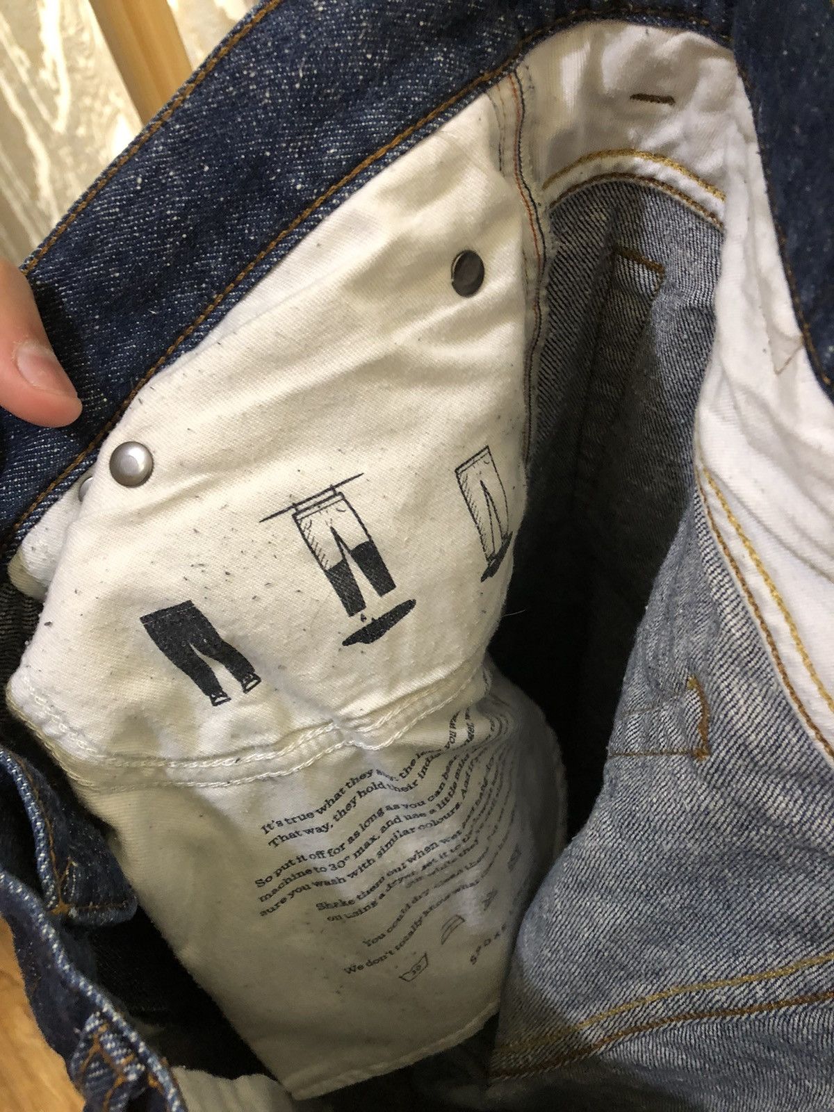 Japanese Brand VERY RARE SPOKE SELVEDGE DENIM JEANS JAPAN STYLE DESIGNER Size US 33 - 7 Thumbnail