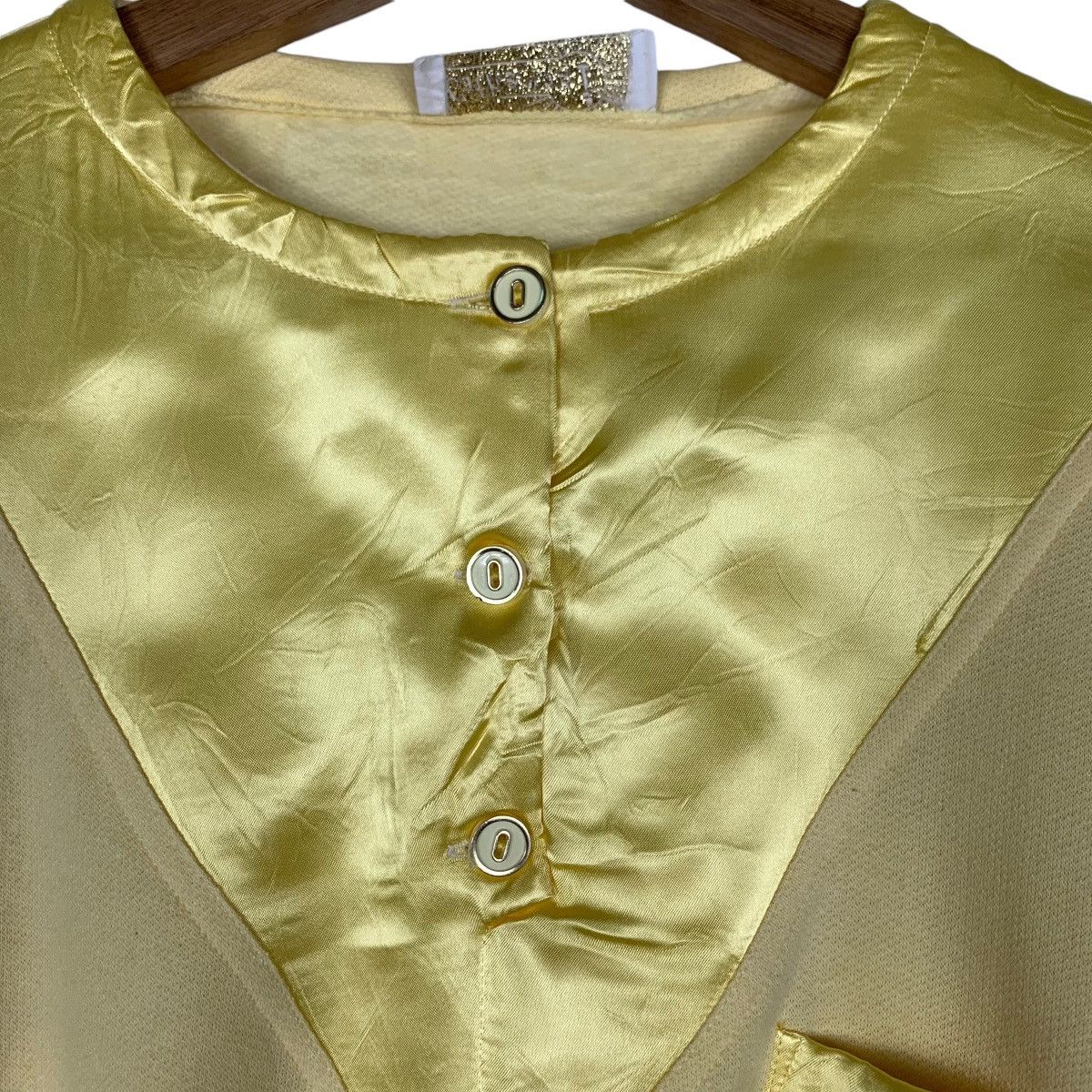 Japanese Brand 80’s CATHERINE Made in France Yellow Sweatshirt #1540-C69 Size M / US 6-8 / IT 42-44 - 10 Thumbnail