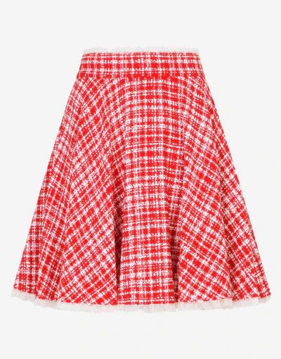Dolce & Gabbana o1y0925 Mini Skirt in Red/White Size 27" / US 4 / IT 40 - 1 Thumbnail