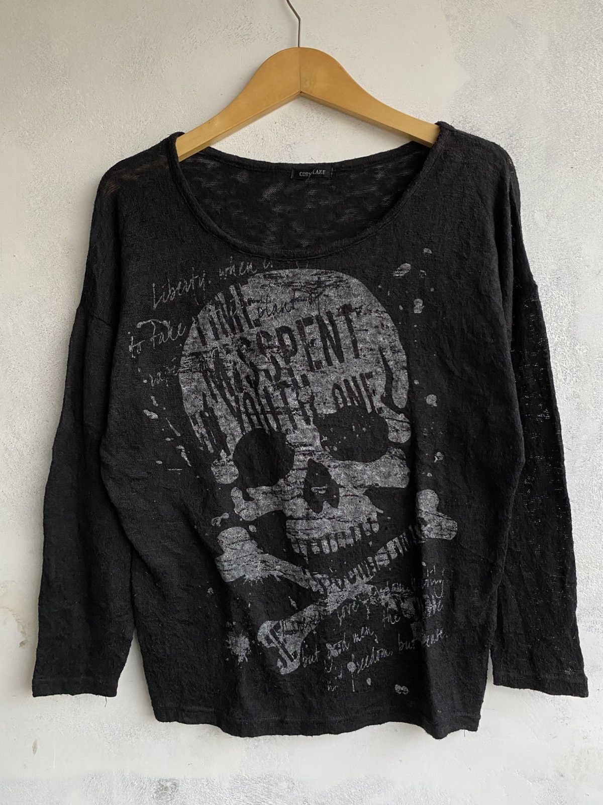 Japanese Brand Y2K Skull Graphic Long Sleeve Size US M / EU 48-50 / 2 - 1 Thumbnail