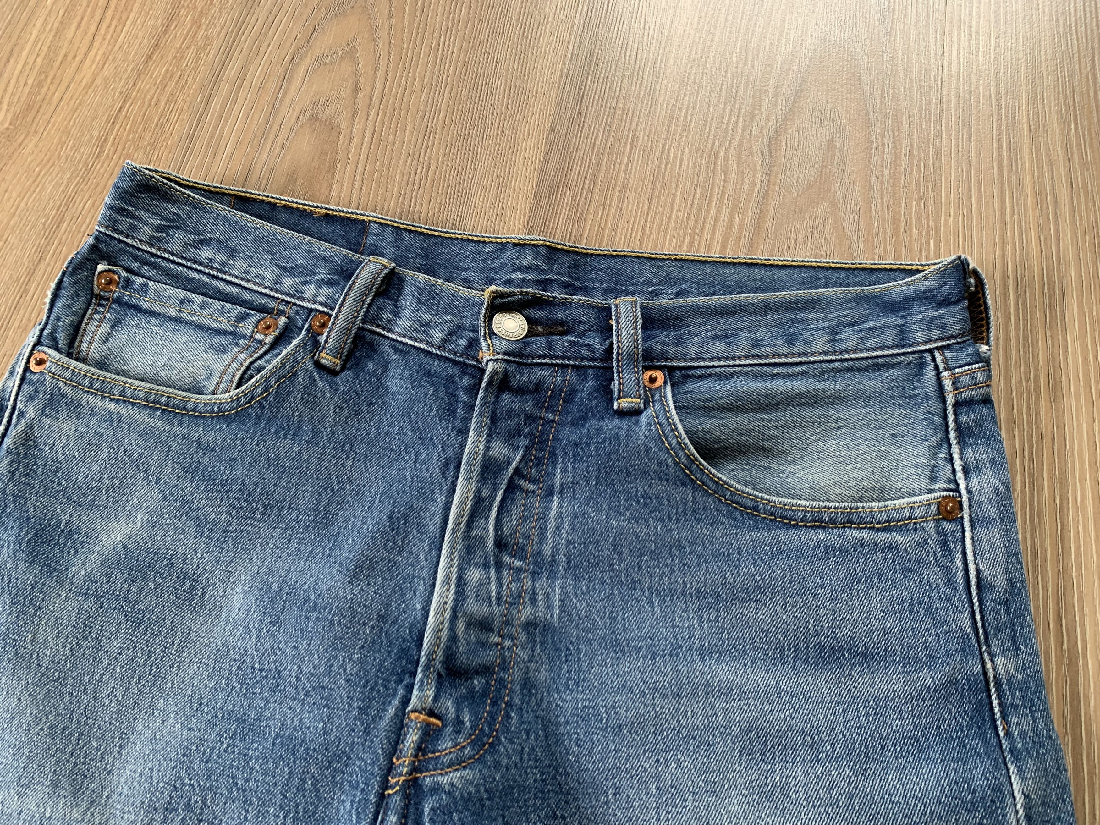 Denime Levis 501 Distressed Denim Shorts Size US 31 - 4 Thumbnail