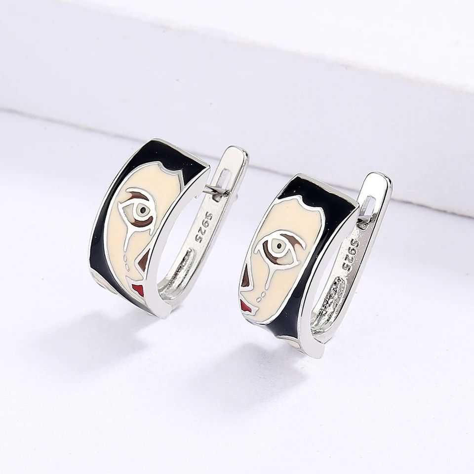 Jewelry × Vintage Horror Exaggerated Face Earrings 😱 Size ONE SIZE - 3 Thumbnail