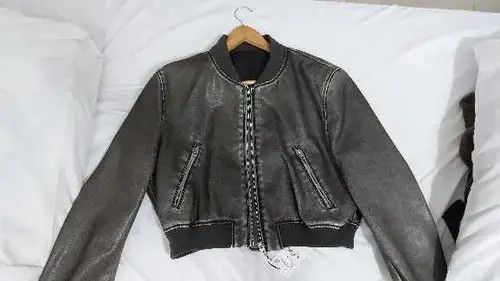 Japanese Brand Retro Long Sleeve Crop Bomber Jacket Size S / US 4 / IT 40 - 4 Thumbnail