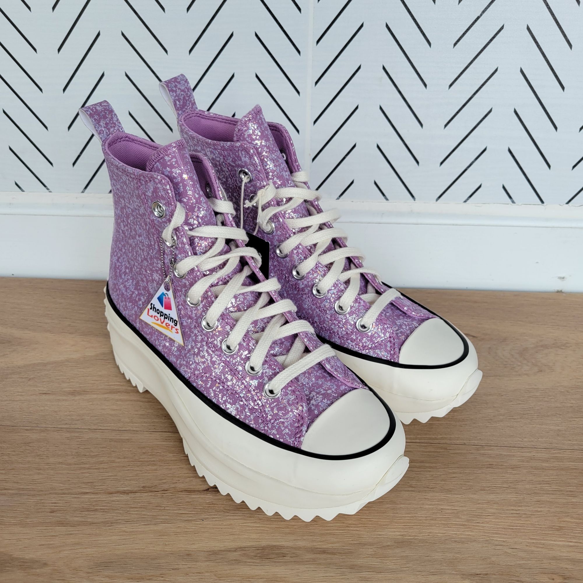 Converse ⭐Converse Run Star Hike Hi 7.5 Mens Shoes Sneaker Purple Gli Size US 7.5 / EU 40-41 - 2 Thumbnail