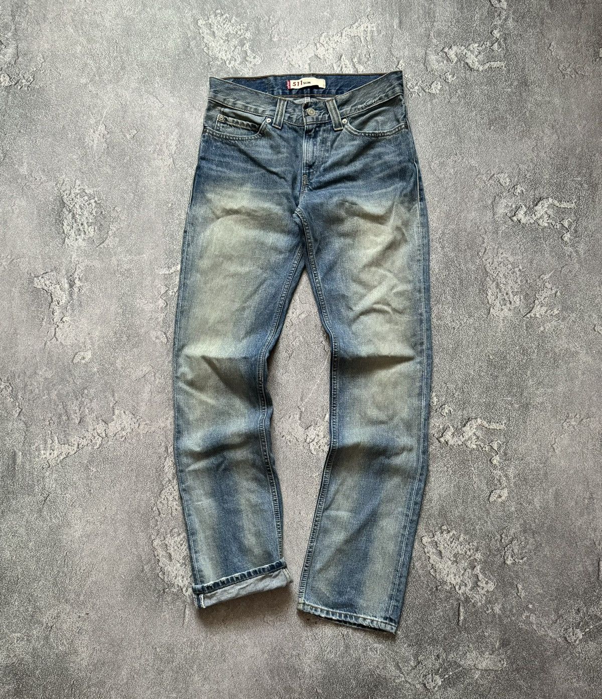 Levi's × Levi's Vintage Clothing × Vintage Levi’s 511 31/34 blue wash denim pant trouser Jean chino Size US 31 - 7 Thumbnail