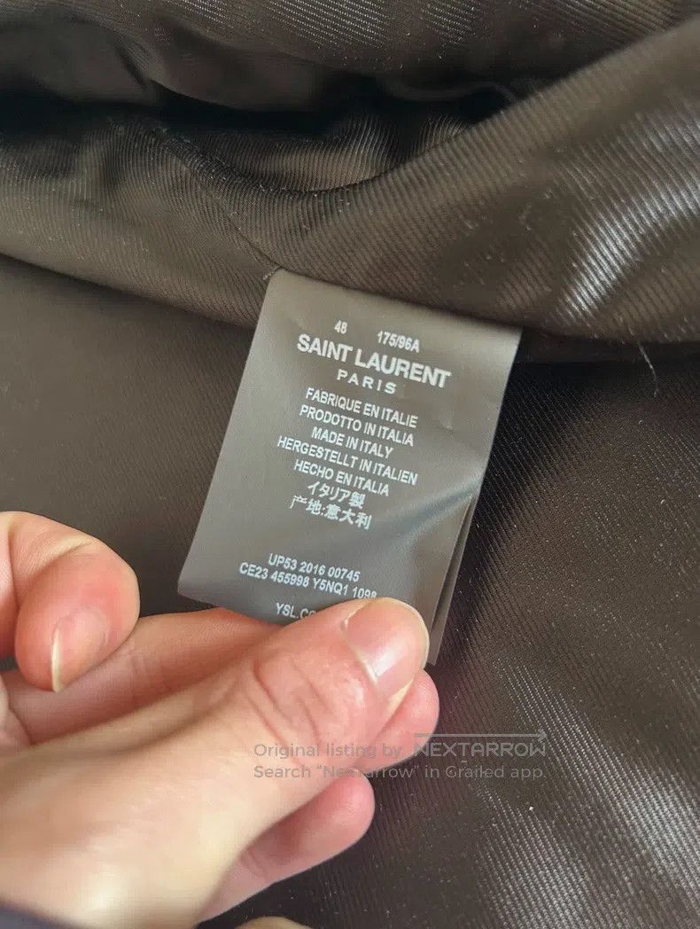 Saint Laurent Paris Saint Laurent Paris Blood tooth leather jacket Size US M / EU 48-50 / 2 - 5 Thumbnail