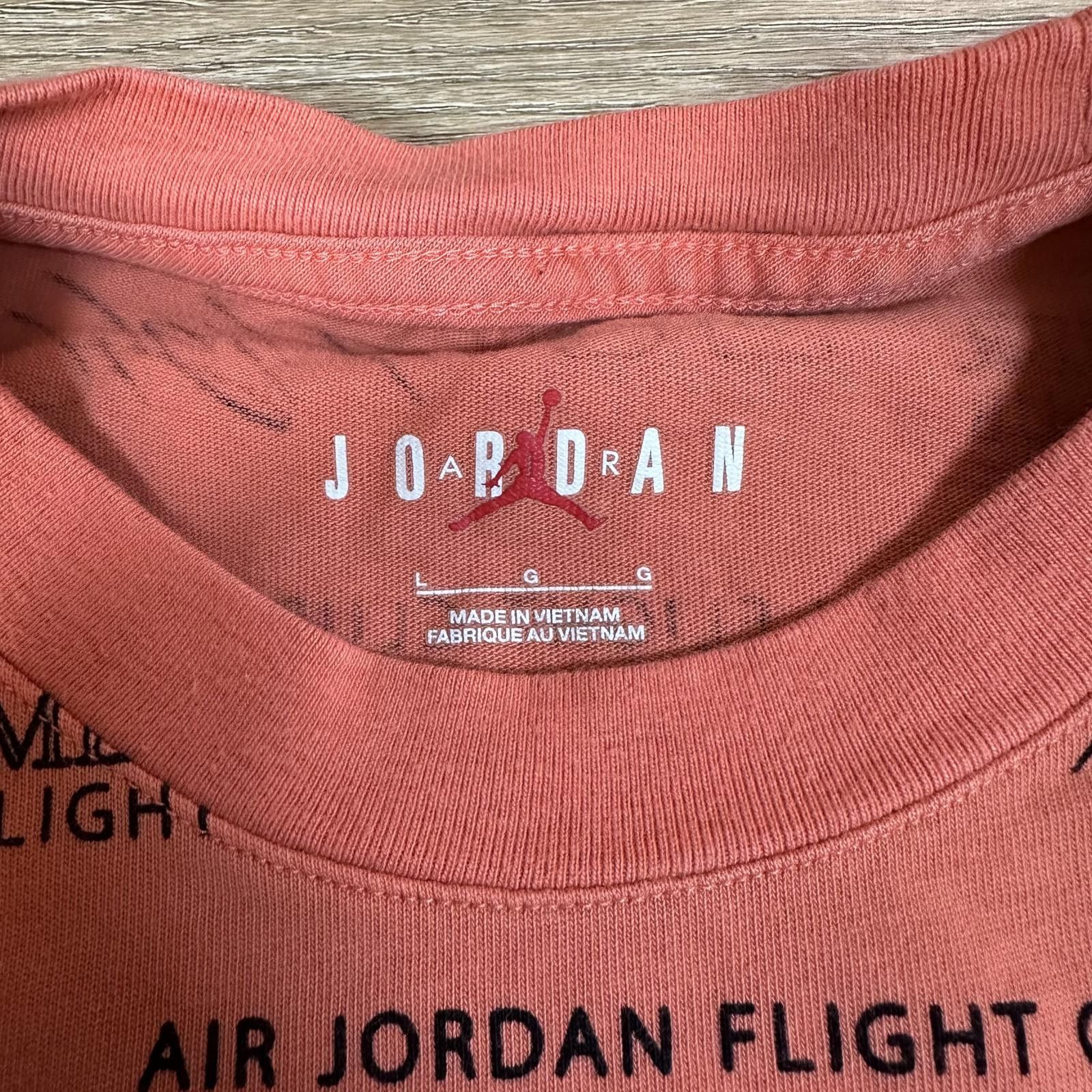 Jordan Brand Jordan Men T-Shirt Large Coral Orange Air Flight Club Print Size US L / EU 52-54 / 3 - 4 Thumbnail