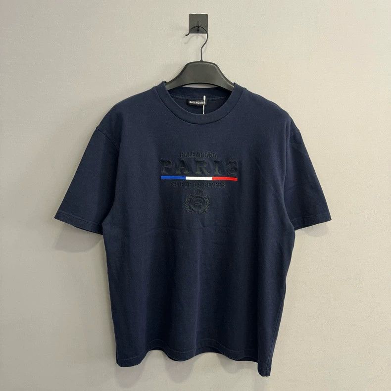 Balenciaga Balenciaga Crown Wheat Embroidered Short Sleeve Size US M / EU 48-50 / 2 - 1 Thumbnail