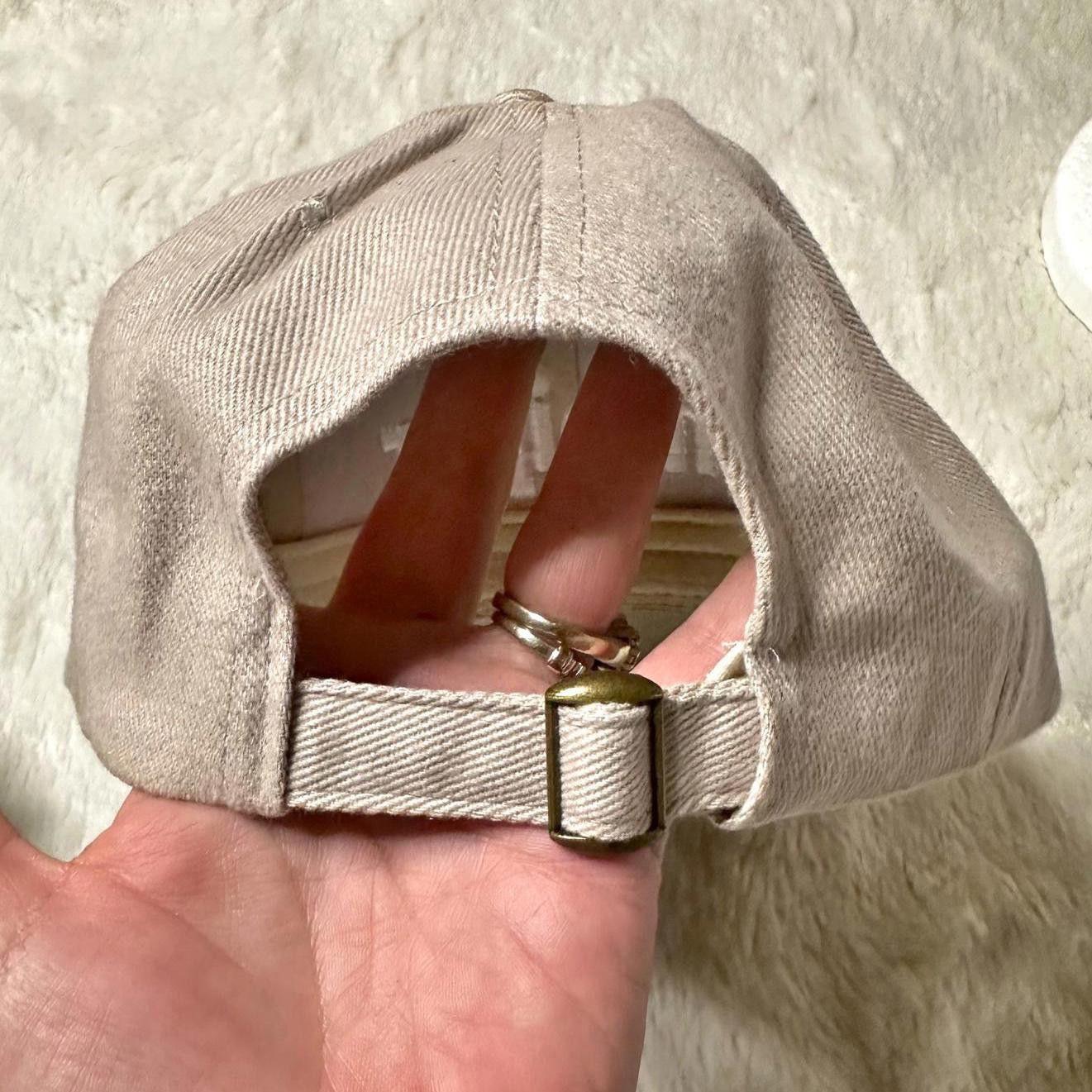 Designer Meijer Unisex Beige Dad Hat Embroidered Logo Adjustable Cap Size ONE SIZE - 6 Thumbnail