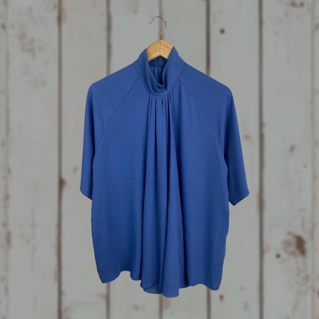 Maison Margiela VINTAGE Maison Martin Margiela MM6 Blouse Blue 40 Women Shirt Blouse Mens Womens Girls NH Size S / US 4 / IT 40 - 1 Thumbnail