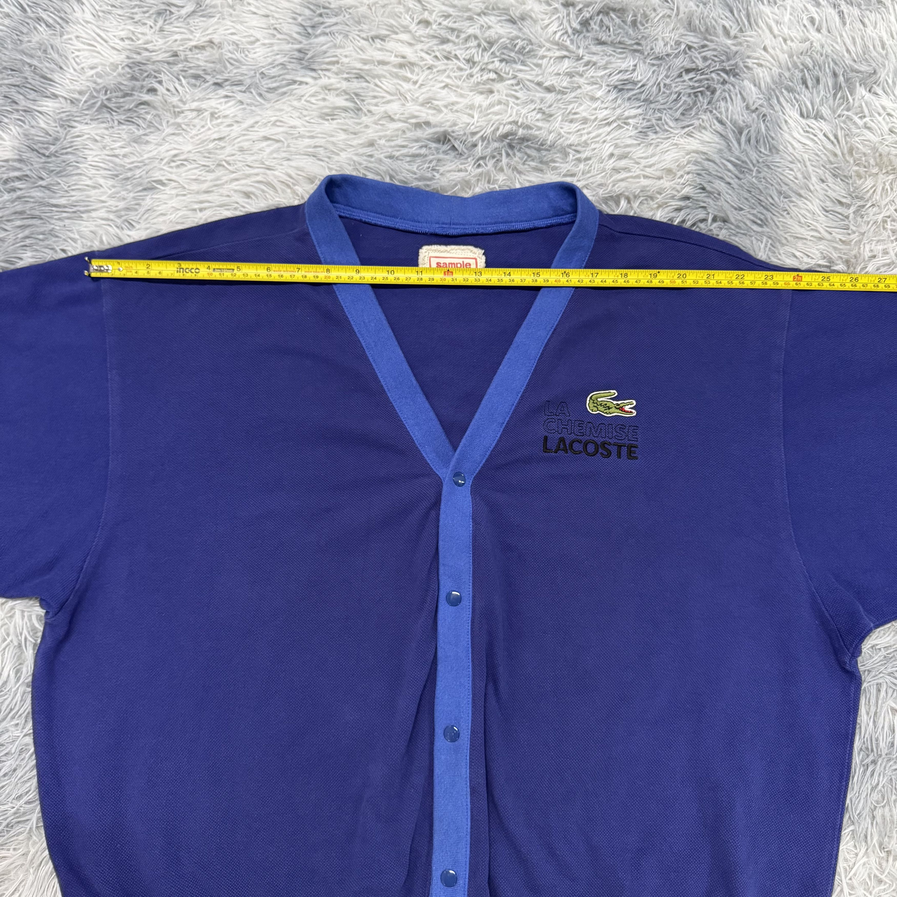 Lacoste Rare Vintage Lacoste SAMPLE Cardigan Streetwear Size US L / EU 52-54 / 3 - 8 Thumbnail