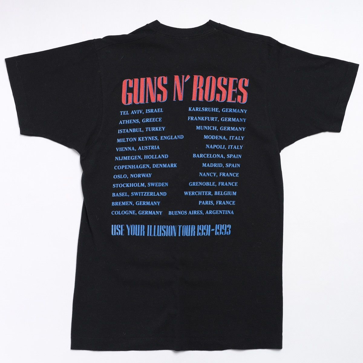 Band Tees Vintage Guns N Roses 1991 Tour Tee Use Your Illusion Size US M / EU 48-50 / 2 - 2 Thumbnail