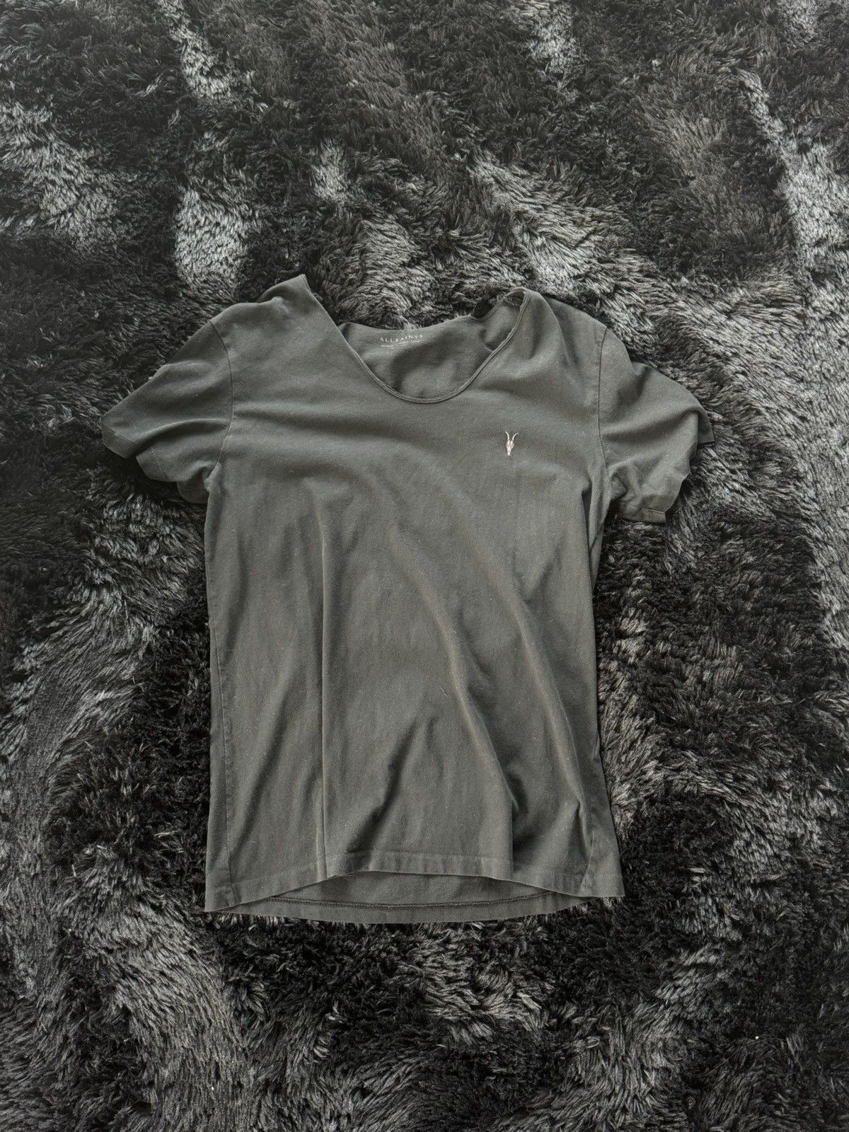all saints black t shirt