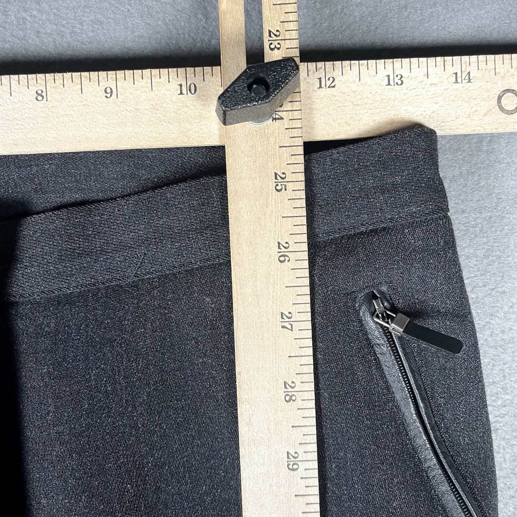 Ralph Lauren Lauren Ralph Lauren Womens Wool Dress Pants Size 6 Gray Business Casual Dress Pants Regular Pockets Zipper Mid Rise Straight Womens Size 28" / US 6 / IT 42 - 6 Thumbnail