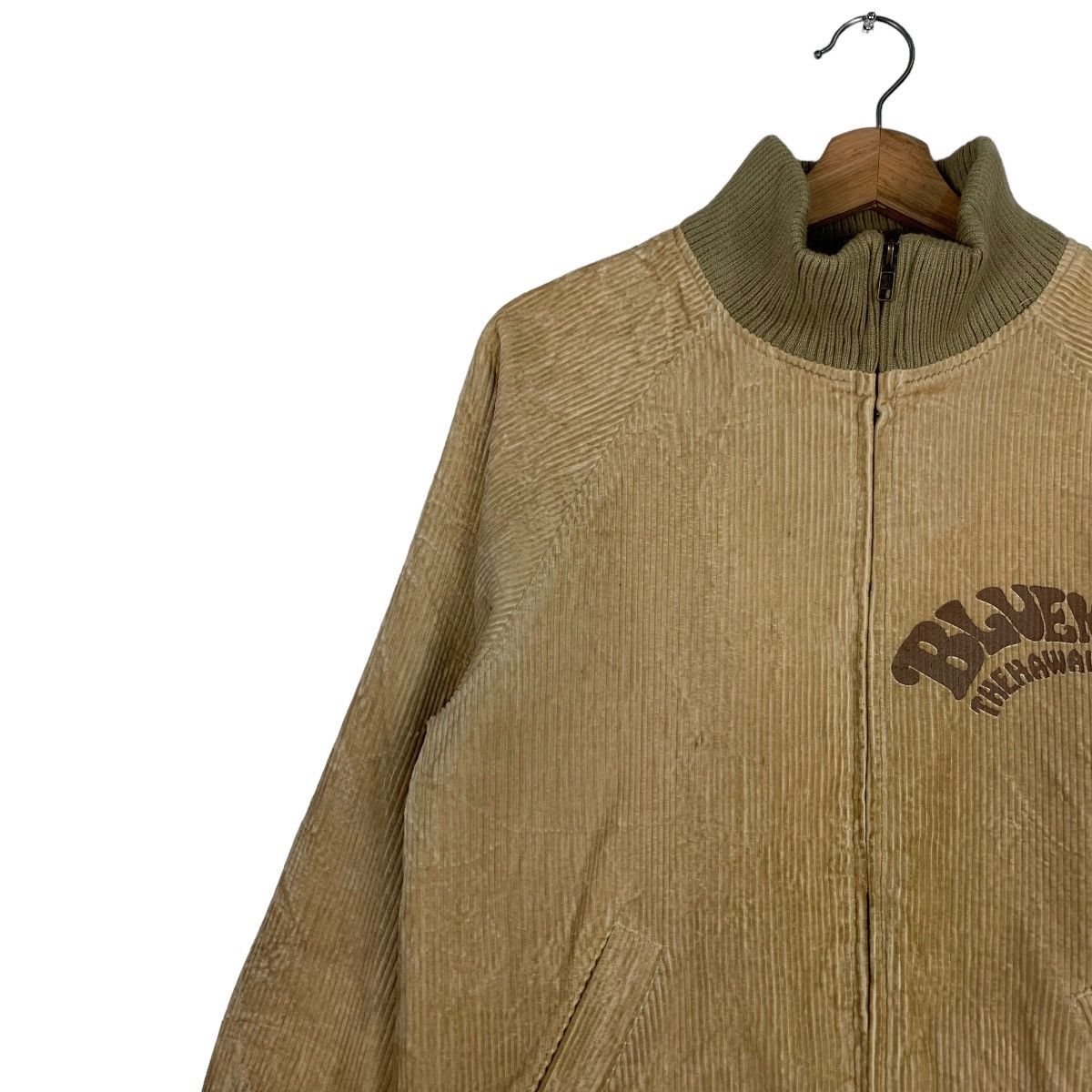Japanese Brand BLUE MOON BLUE Big Logo Corduroy Jacket #0924-C41 Size US M / EU 48-50 / 2 - 8 Thumbnail
