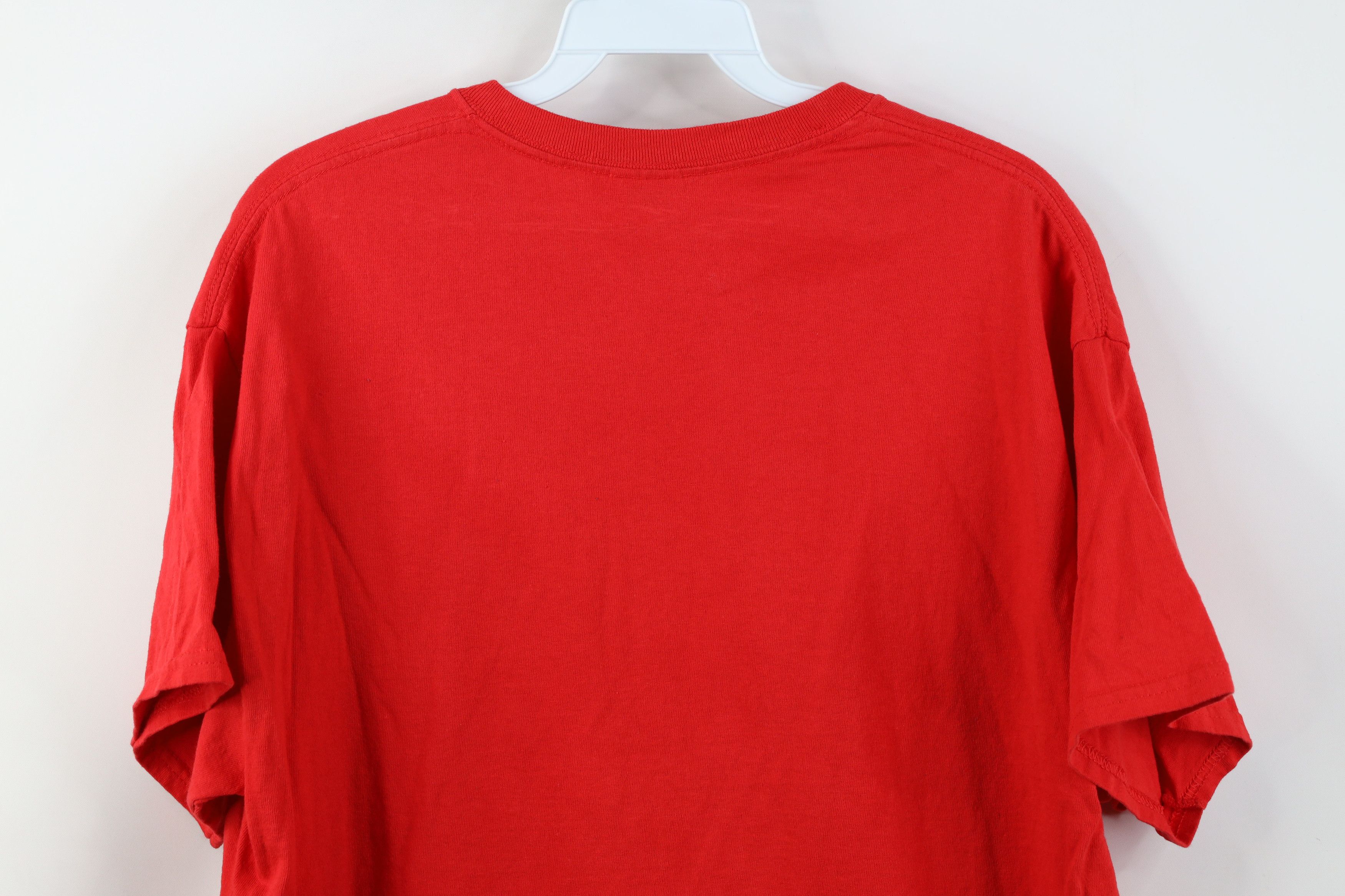 Gildan Vintage Y2K Spell Out NASA Space Short Sleeve T-Shirt Red Size US L / EU 52-54 / 3 - 12 Thumbnail