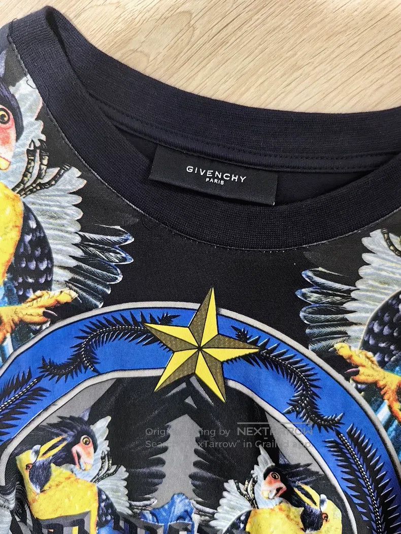 Givenchy Givenchy Classic Parrot Short Sleeve T-Shirt Size US XXS / EU 40 - 6 Thumbnail