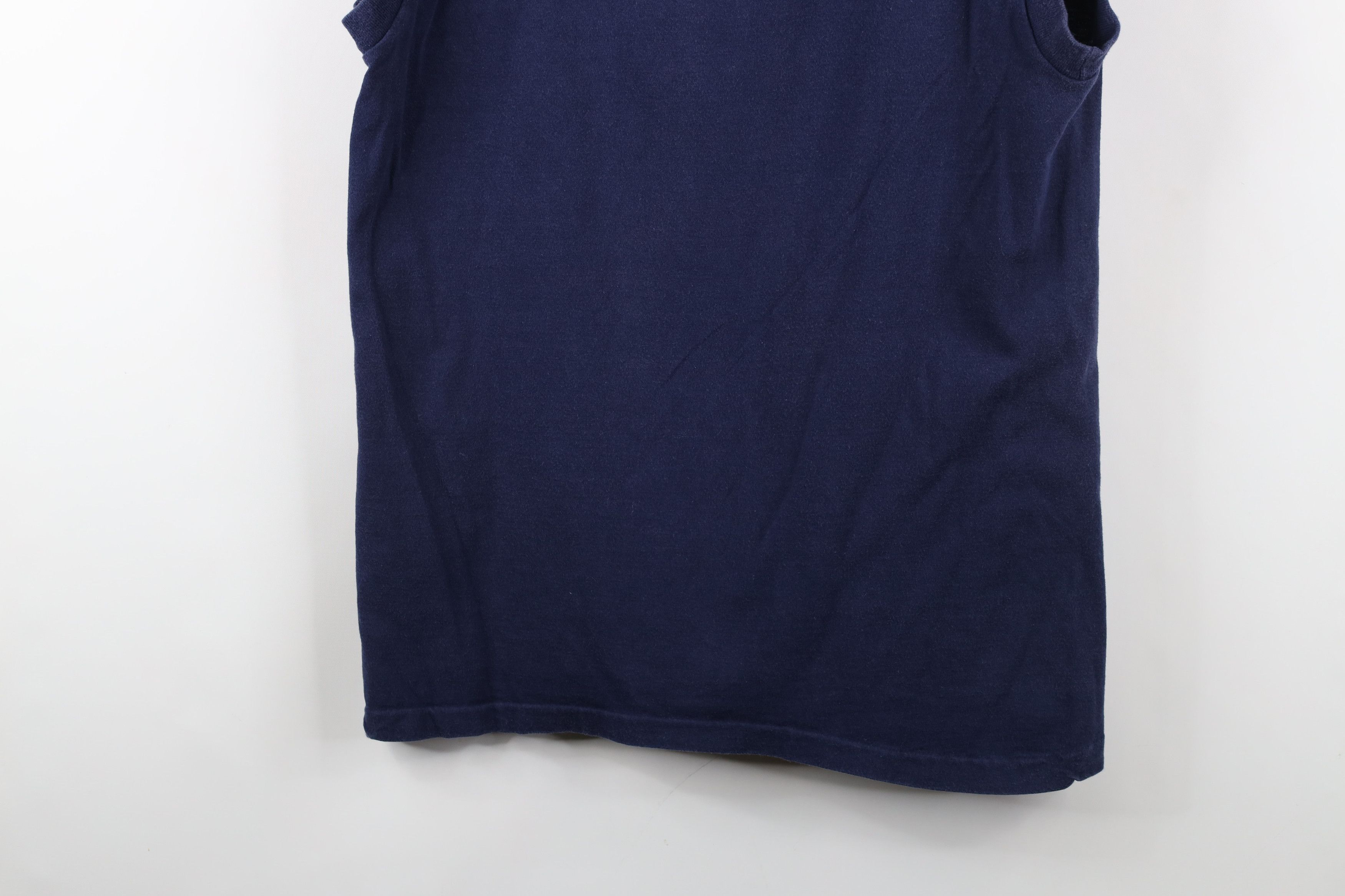 Vintage Vintage 90s Streetwear Sleeveless Muscle T-Shirt Blue USA Size US L / EU 52-54 / 3 - 12 Thumbnail