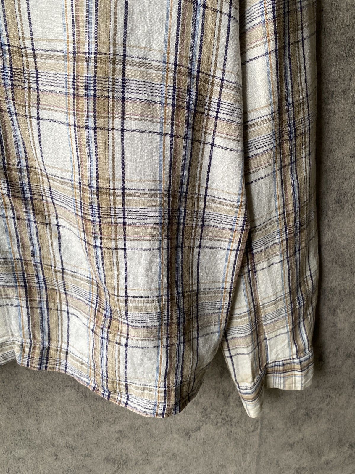 Vintage C.P Company Tartan Design Zipper Button Up Shirt