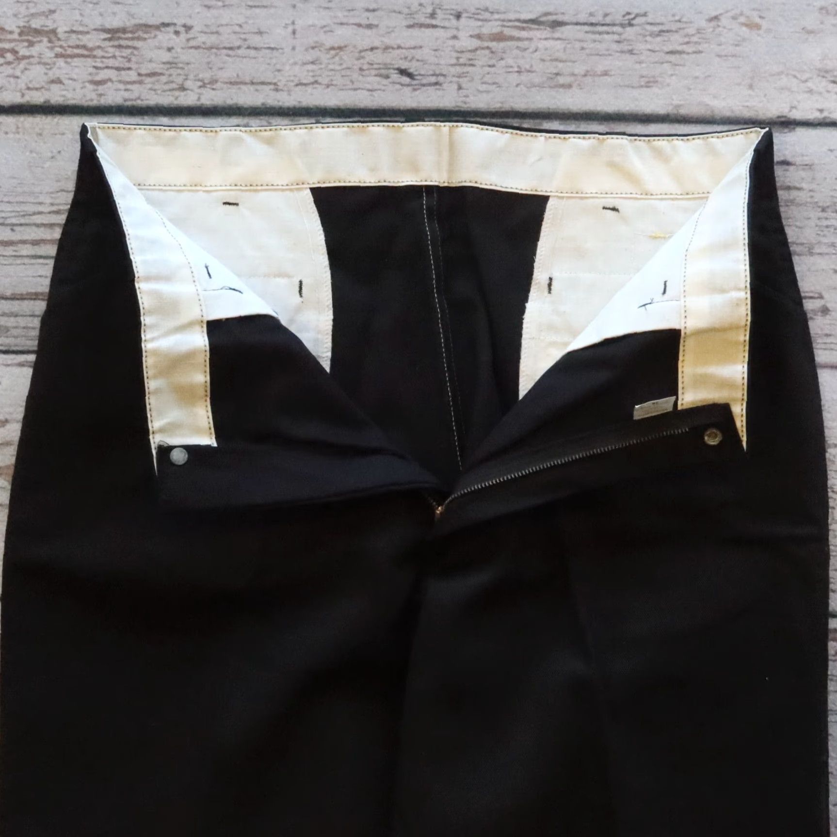 Ben Davis VINTAGE Ben Davis Work Pants Union Made in USA Yellow Tag Size 38 Black Pants Mens Size US 38 / EU 54 - 7 Thumbnail