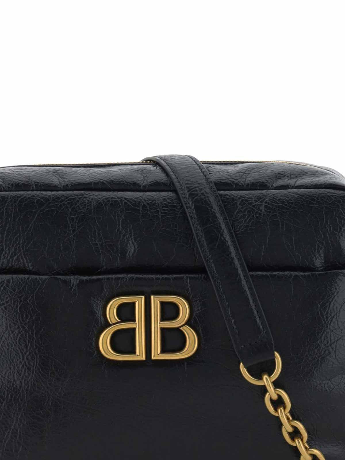 Balenciaga o1w1db10726 Size: OS / Monaco Small Camera Bag in Black Size ONE SIZE - 5 Thumbnail