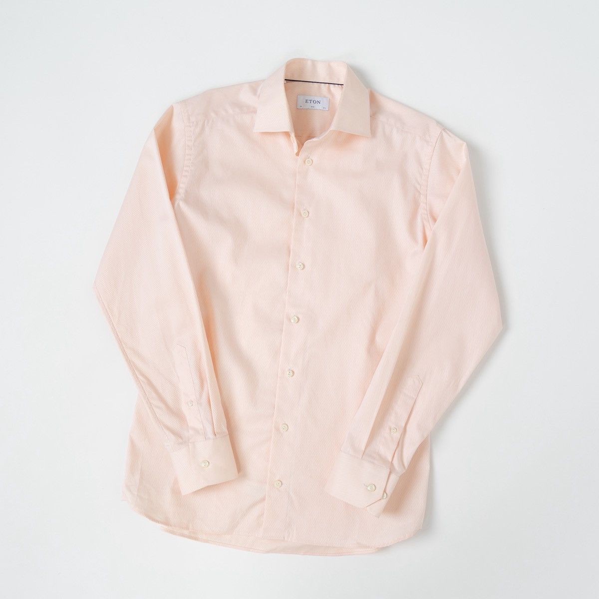 Eton Eton Men Light Pink Button Up Dress Shirt Long Sleeve Formal Size US M / EU 48-50 / 2 - 1 Thumbnail