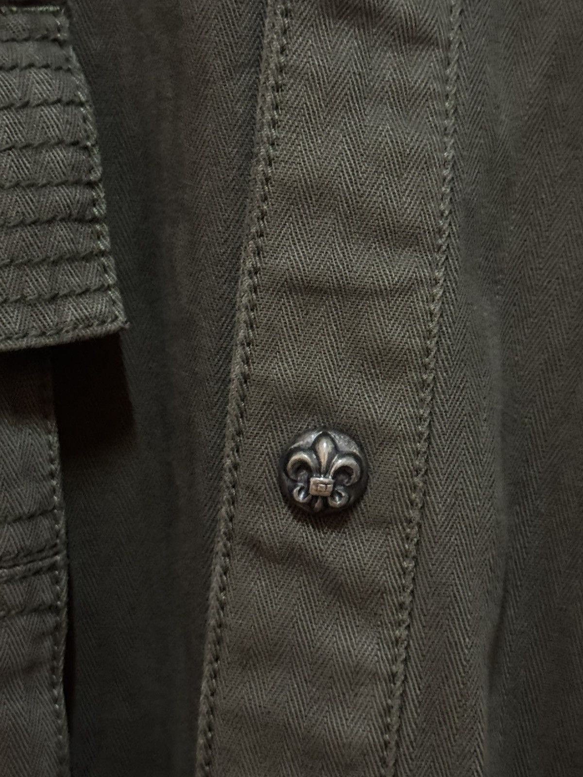 Chrome Hearts ⛔️Chrome hearts brown fleur patch shirt Size US L / EU 52-54 / 3 - 4 Thumbnail