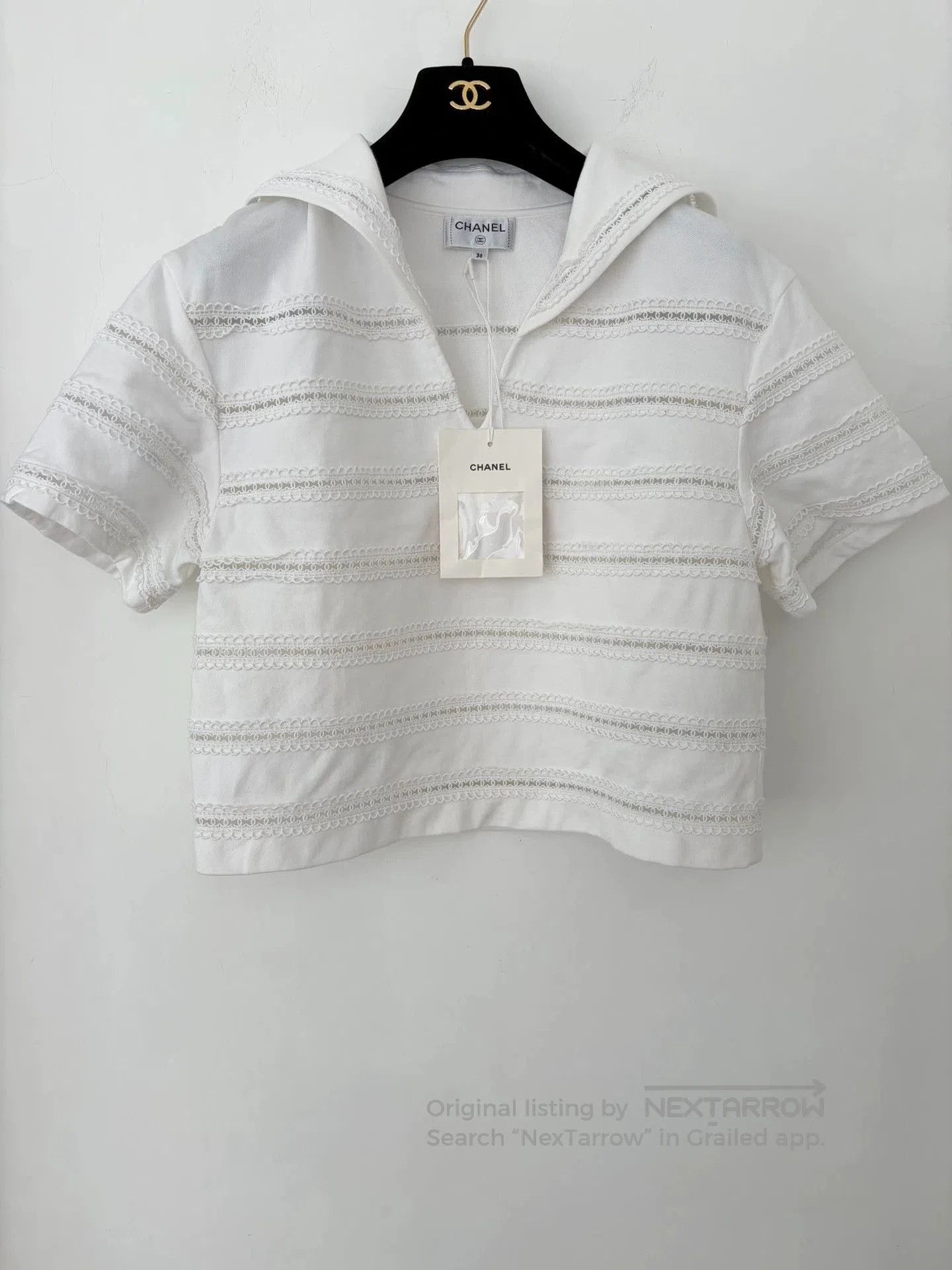 Chanel Chanel Nautical Short Sleeve Top. Size US S / EU 44-46 / 1 - 1 Thumbnail