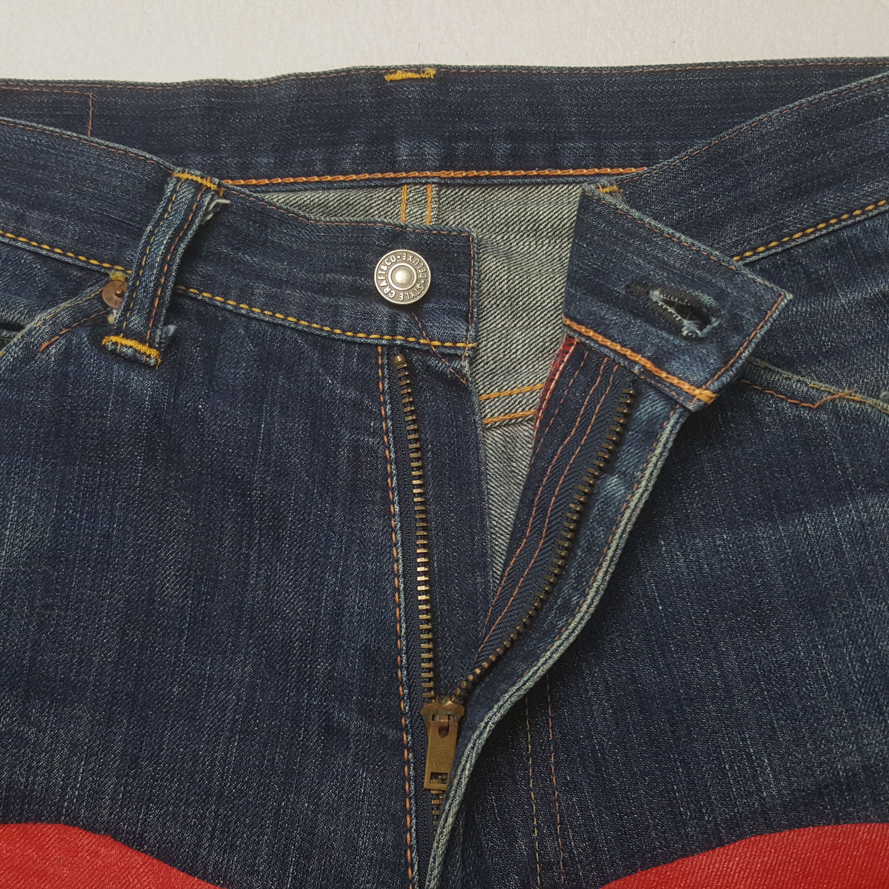 Evisu Vintage Evisu Japanese Brand Daicock Custom Art Denim Jeans Size US 31 - 7 Thumbnail