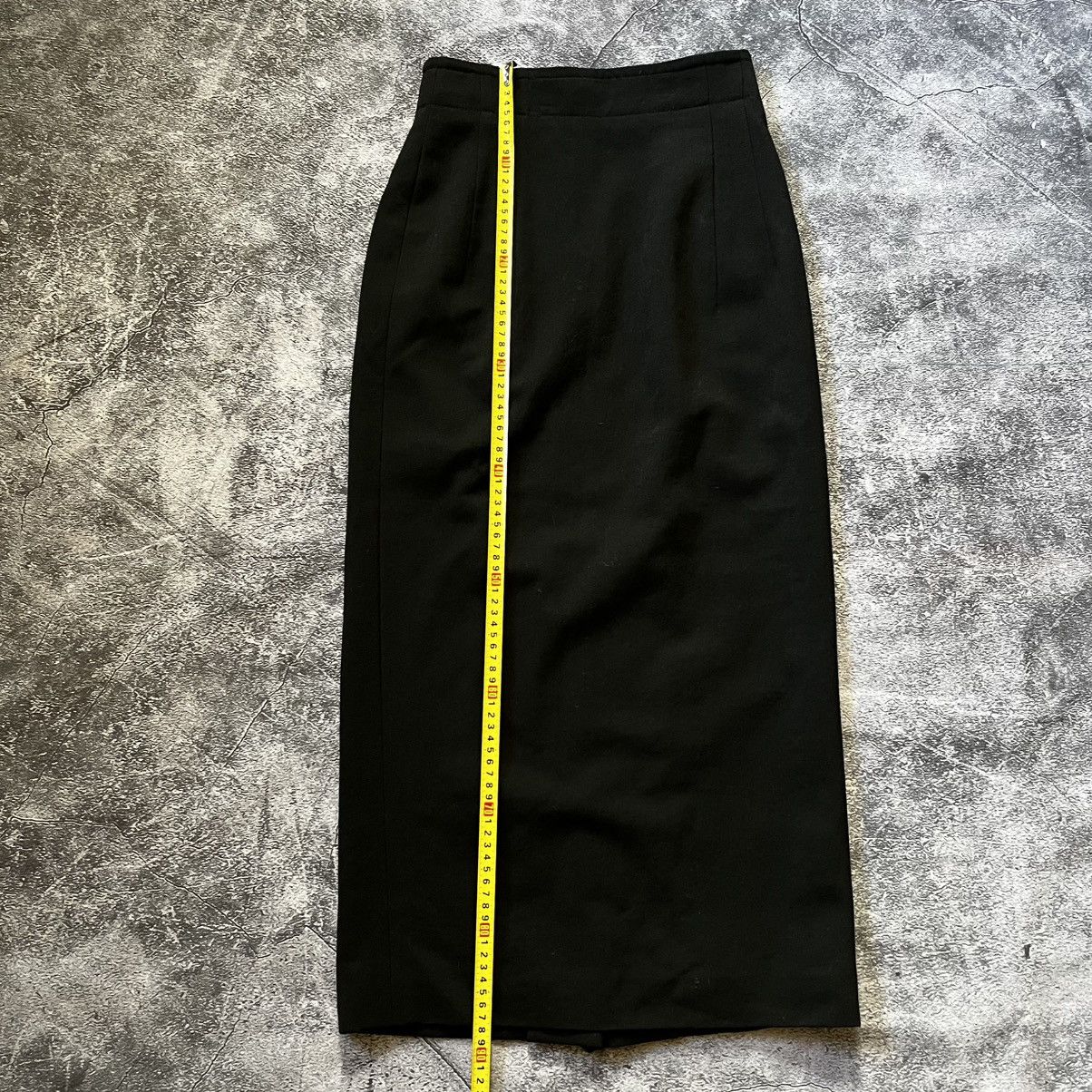 Jil Sander Jil Sander Womens Knee Length Pencil Skirt Black Wool Blend Size 24" / US 00 / IT 34 - 13 Thumbnail