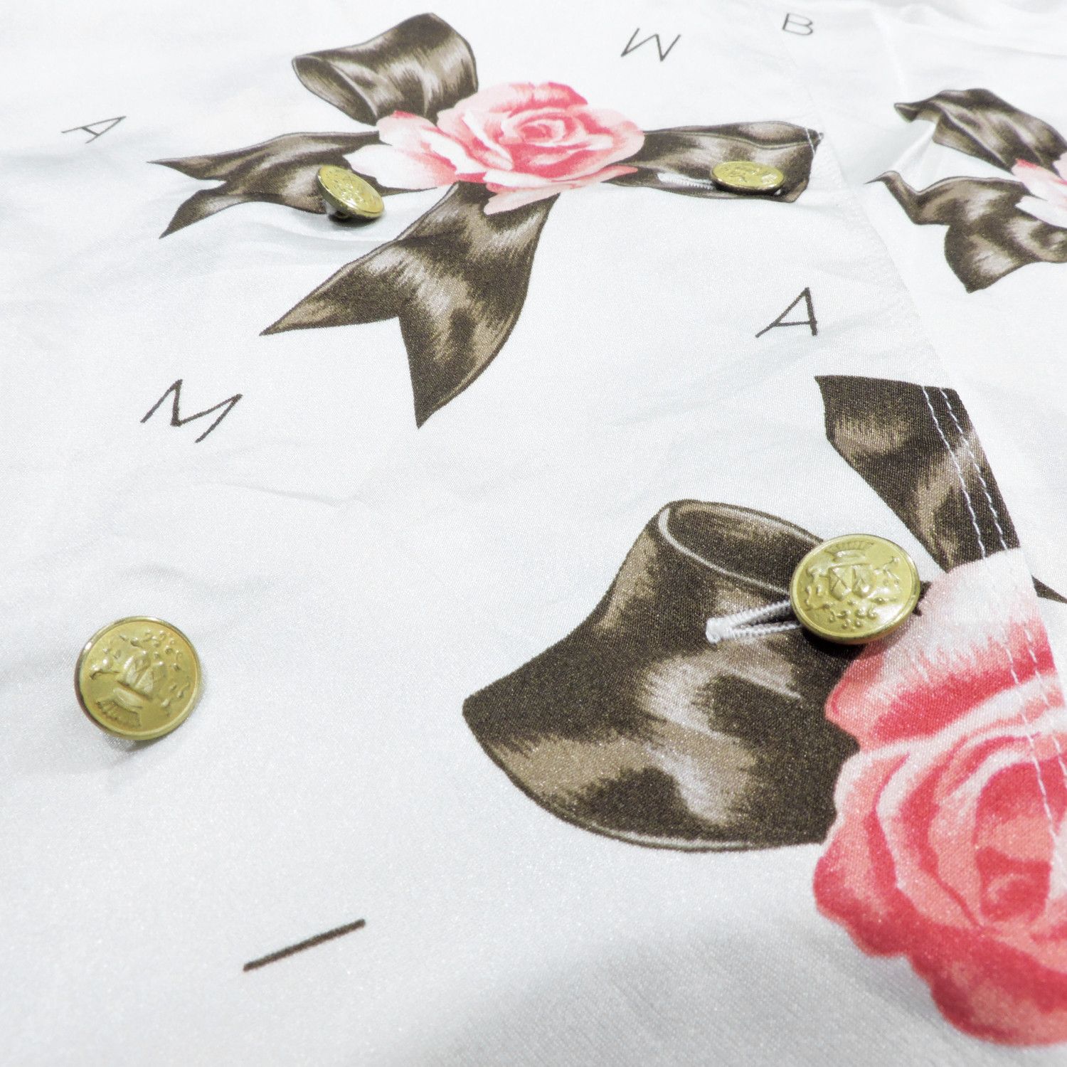 Balmain PIERRE BALMAIN FLOWER RIBBON MONOGRAM LONG SLEEVE SHIRT Size M / US 6-8 / IT 42-44 - 8 Thumbnail