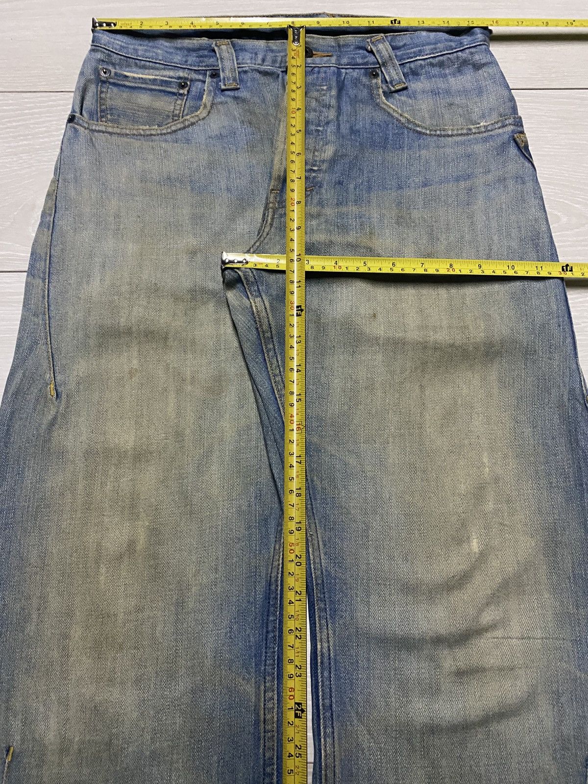 Volcom Vintae Volcom Crazy Mud Wash Distressed Baggy Jeans Size US 31 - 16 Thumbnail