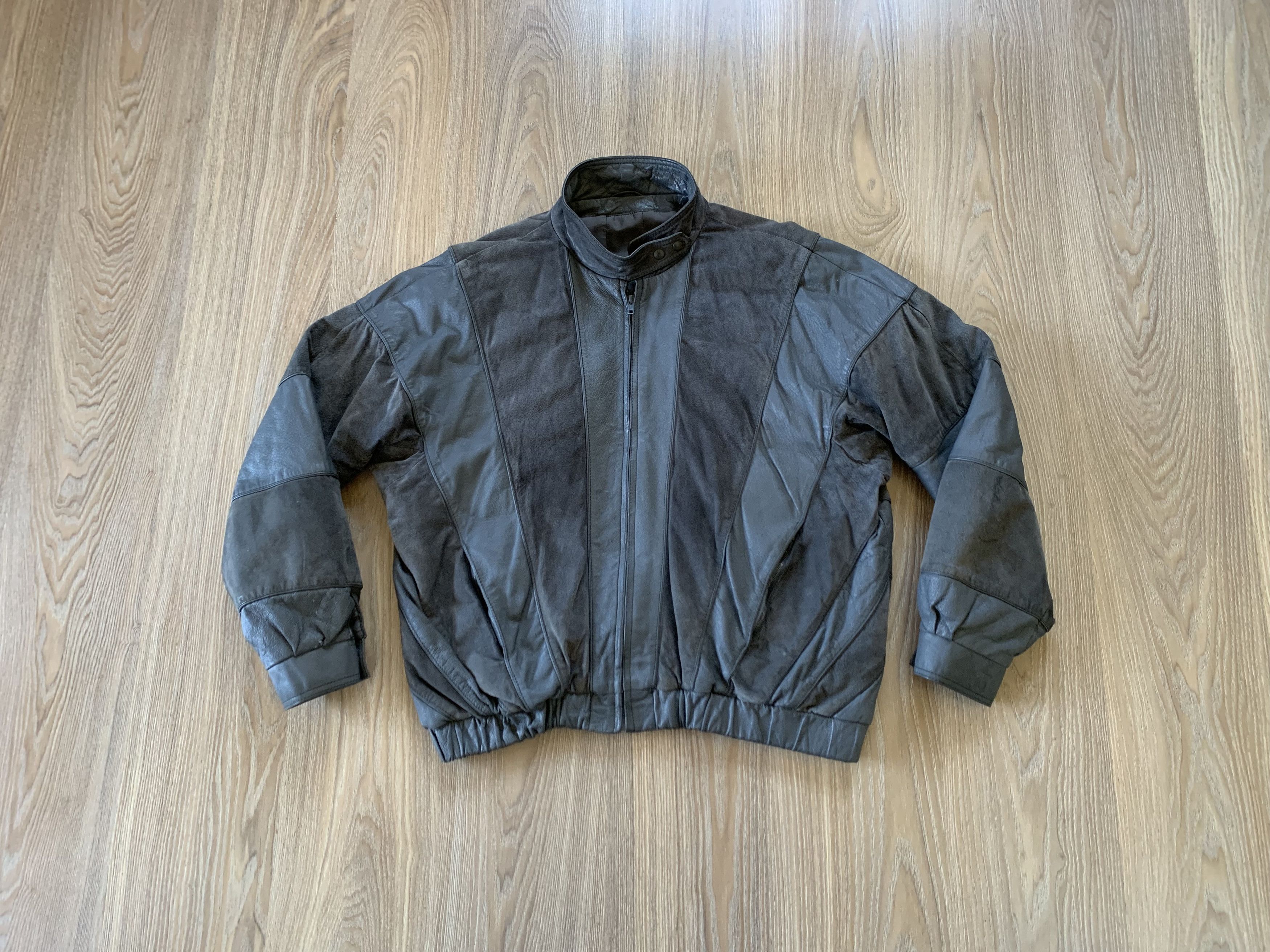 Genuine Leather × Vintage Mens Vintage Soft Leather Suede Combined Jacket Size US XL / EU 56 / 4 - 8 Thumbnail
