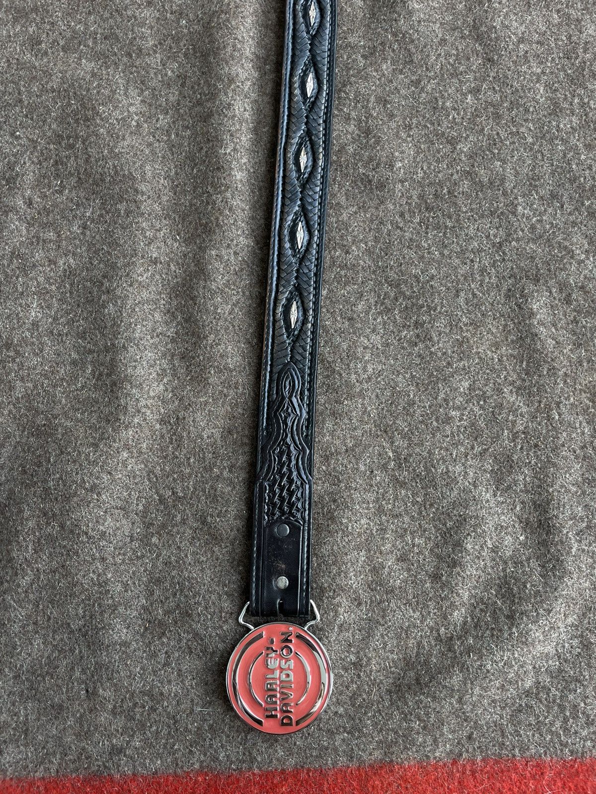 Genuine Leather × Harley Davidson Harley Davidson Belt Size ONE SIZE - 3 Thumbnail