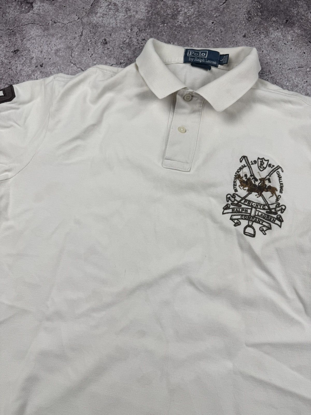 Polo Ralph Lauren Polo Ralph Lauren Y2K Vintage NYC Rugby Polo Distressed Size US L / EU 52-54 / 3 - 3 Thumbnail