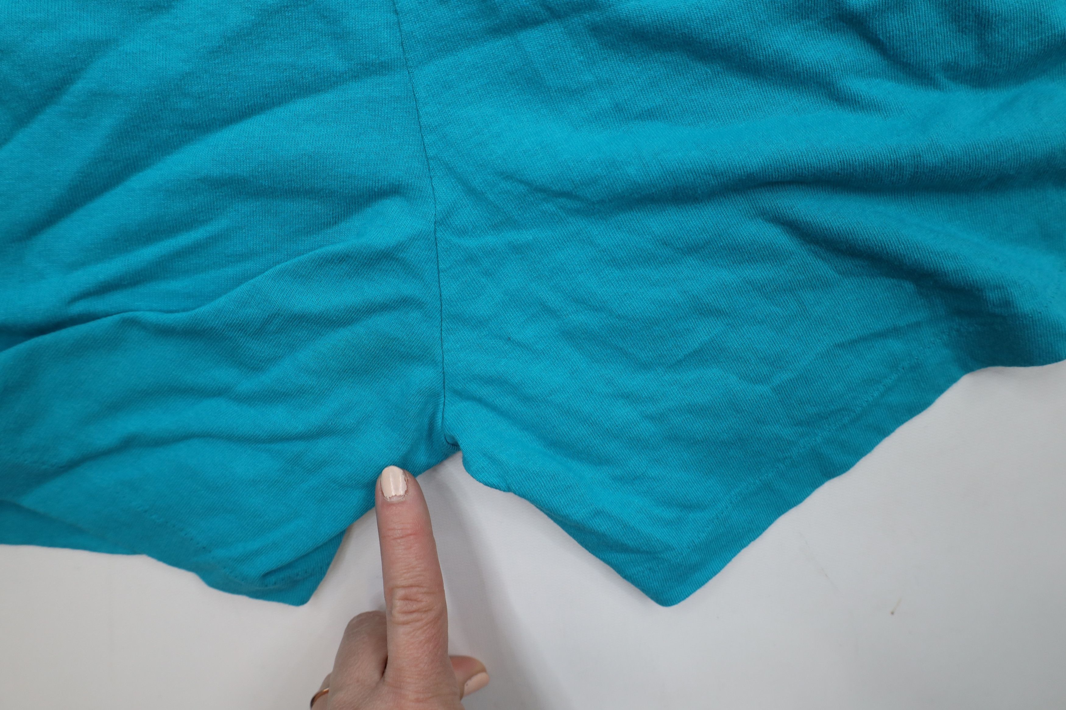 Vintage Vintage 90s Streetwear Above Knee Shorts Cotton Teal USA Size US 36 / EU 52 - 13 Thumbnail