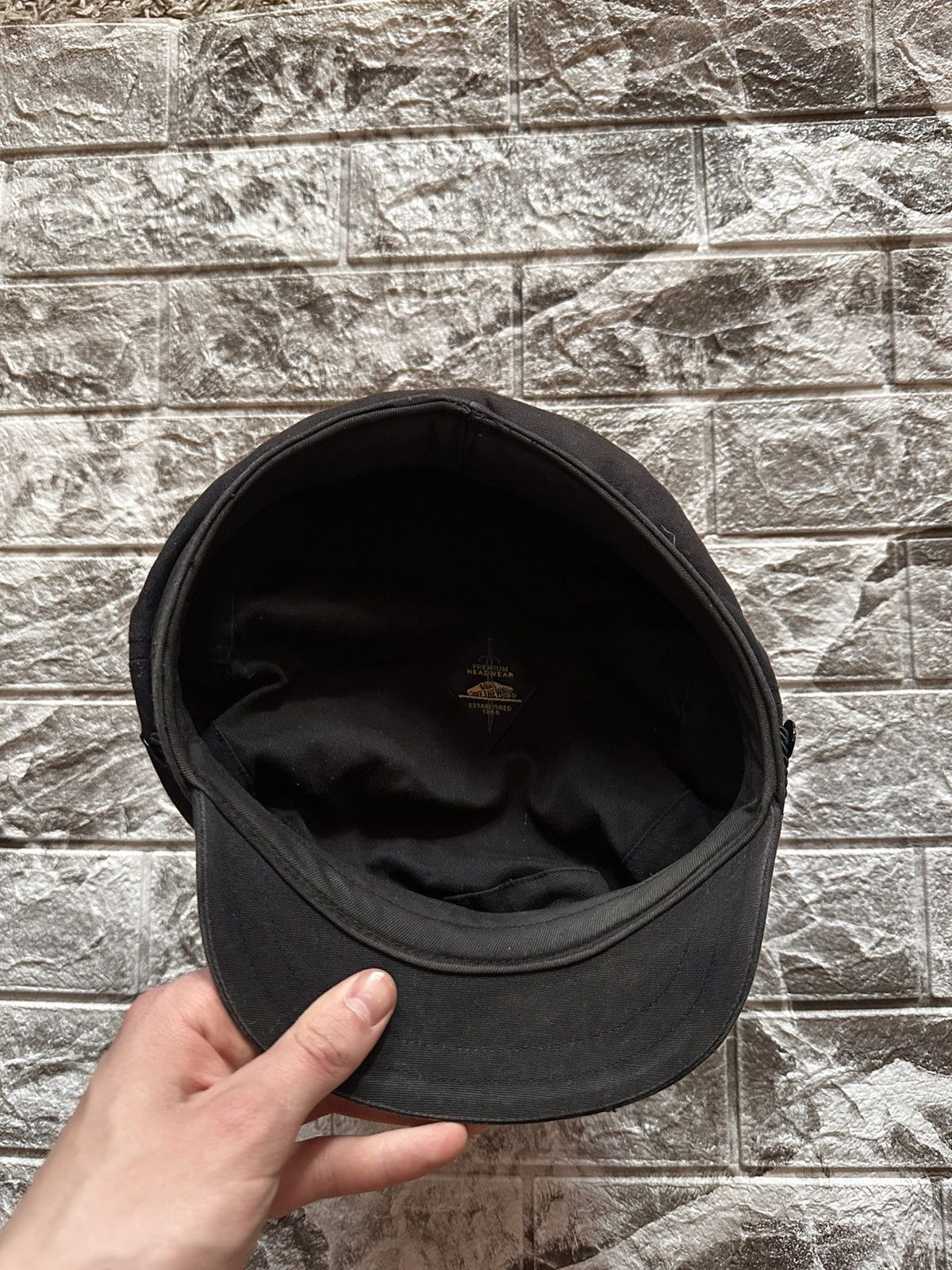 Vans Vintage Vans Premium Fiddler Fisherman Cap Faded Black Size ONE SIZE - 6 Thumbnail