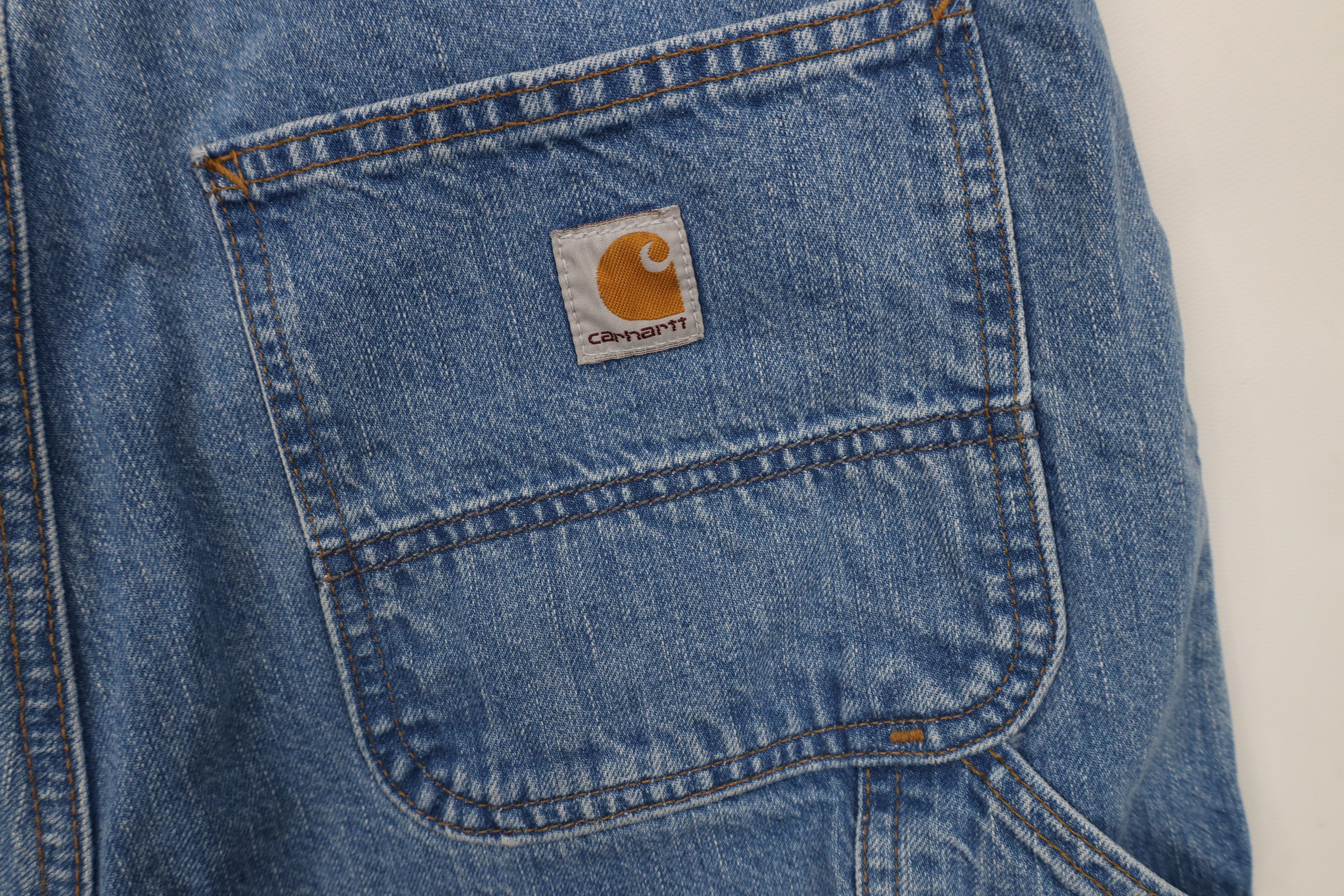 Carhartt Vintage Y2K Carhartt Spell Loose Fit Denim Jeans Blue Cotton Size US 33 - 13 Thumbnail