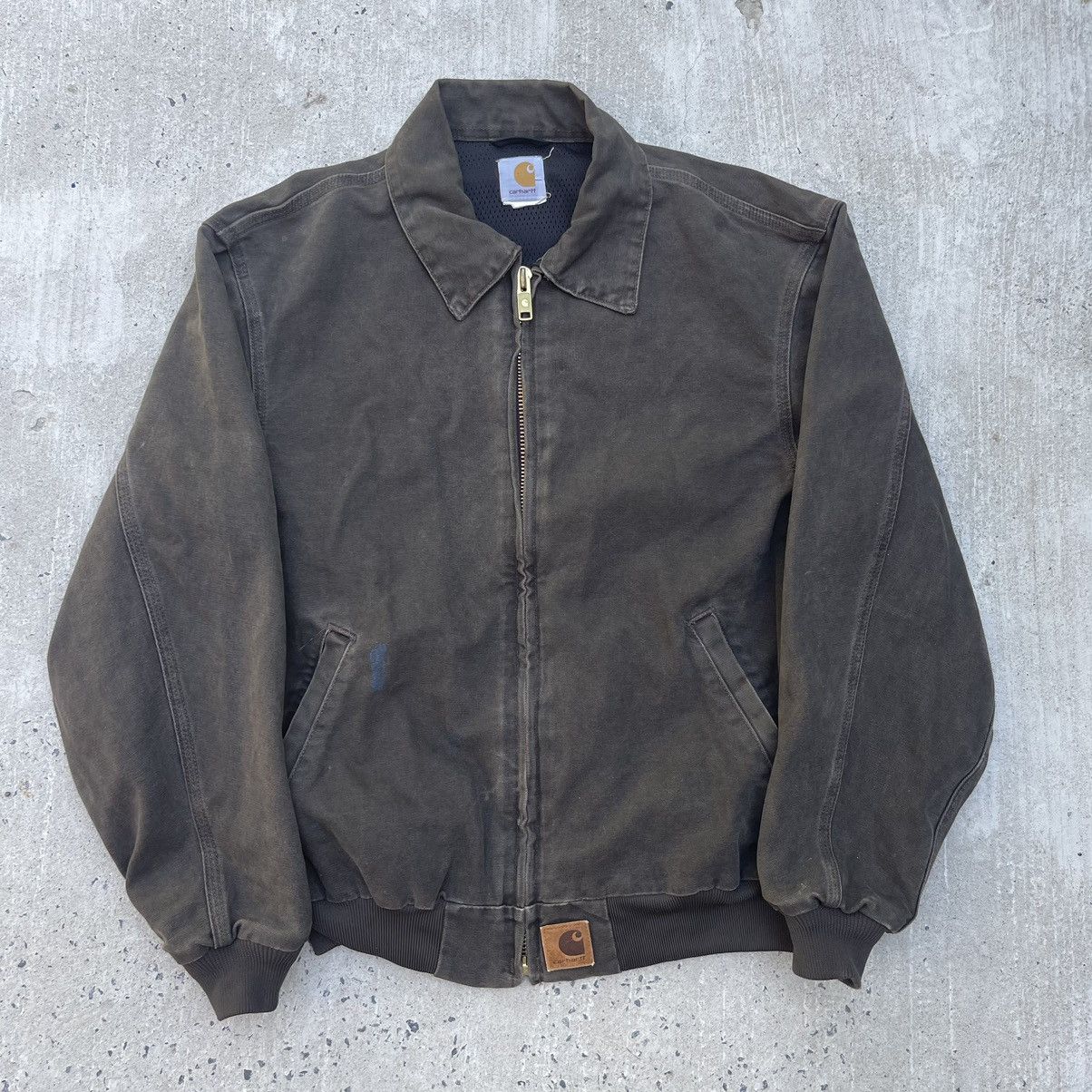 Carhartt Vintage Thrashed CARHARTT Santa Fe Jacket Size US XL / EU 56 / 4 - 1 Thumbnail