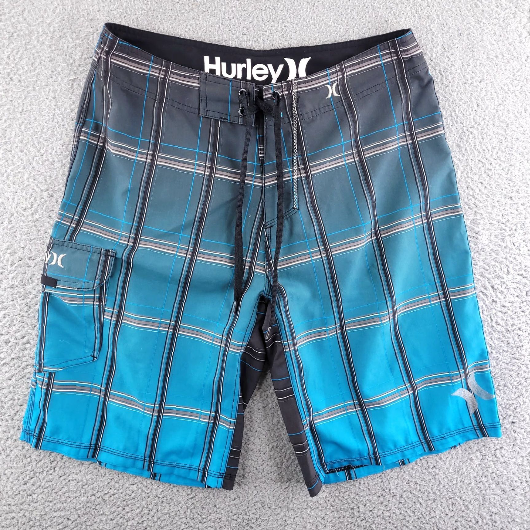 Hurley Hurley Phantom Board Shorts Mens 30 Blue Swim Trunks Bottoms Bathing Suit Size US 30 / EU 46 - 2 Thumbnail