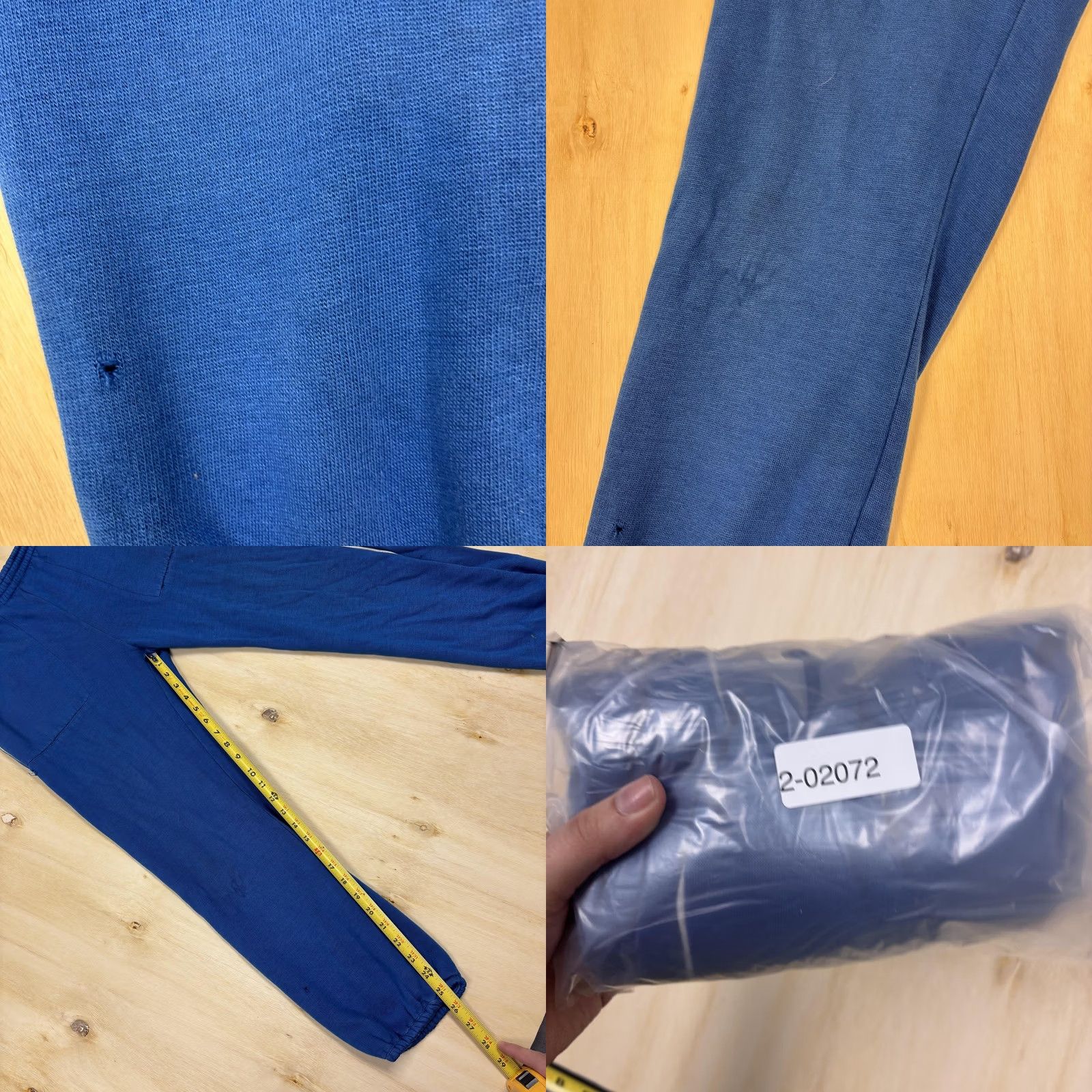 Vintage Line Up Sweatpants Mens L Blue Fleece Joggers Elastic Waist Pockets Regular Fit Adult Size US 33 - 9 Thumbnail