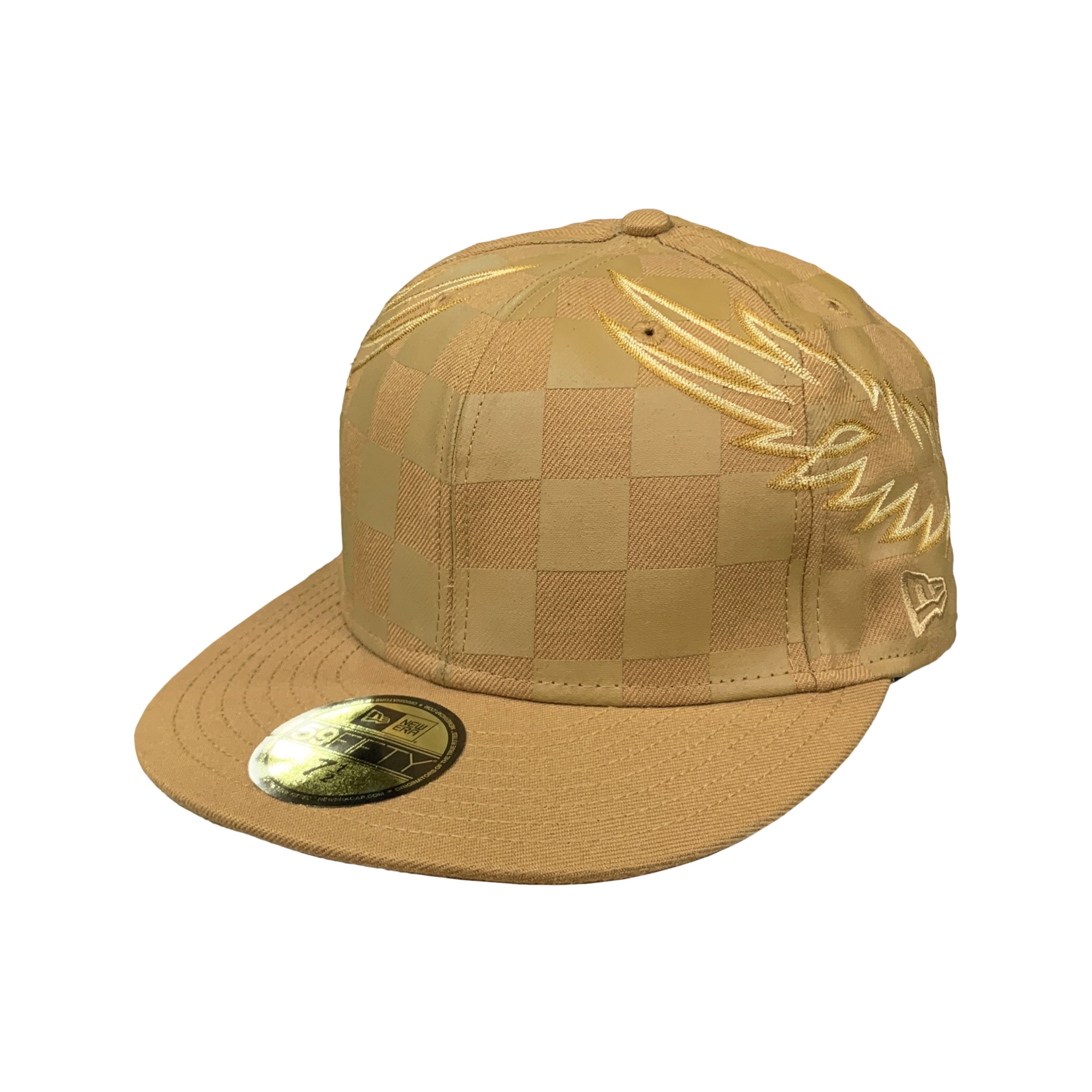 Number (N)ine 2009 Angel Wings Embroidered Fitted Hat (Khaki) Size ONE SIZE - 2 Thumbnail