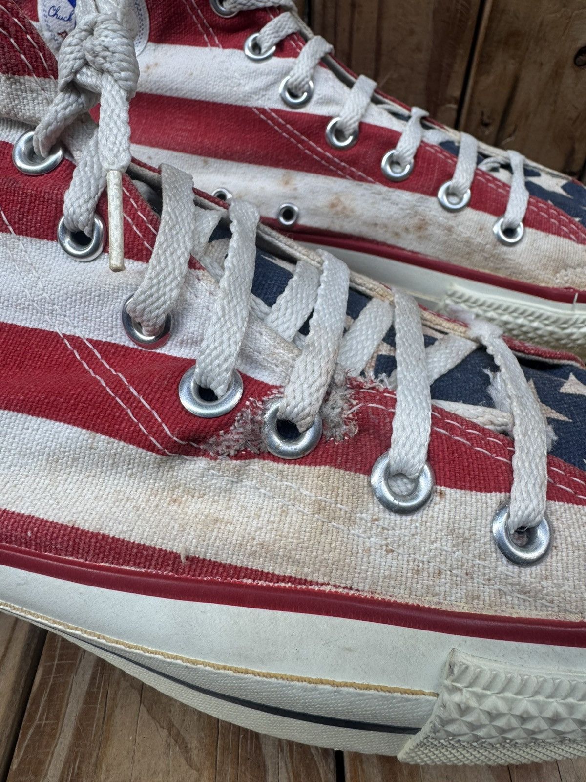 Converse Rare converse all star American flag Converse made in USA 10 Size US 10 / EU 43 - 9 Thumbnail