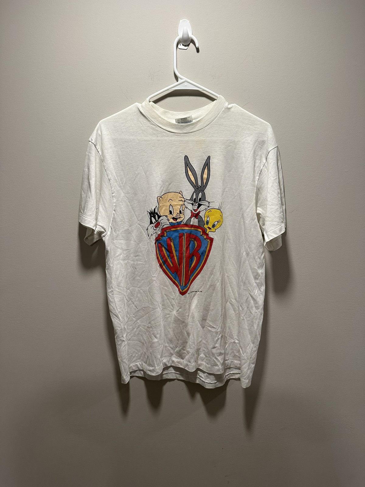 Jerzees × Vintage × Warner Bros Vintage t-shirt Warner Bros 1985 Size US S / EU 44-46 / 1 - 1 Thumbnail