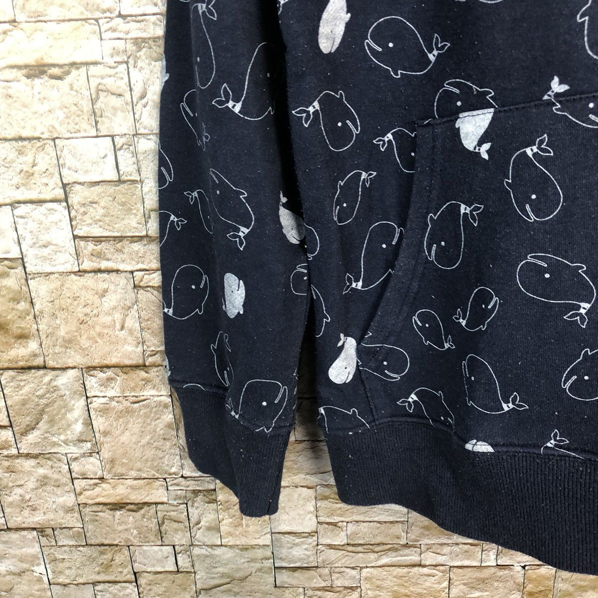 Japanese Brand Fat Animals wheel fullprint Dark Blue Hoodie #A474 Size US S / EU 44-46 / 1 - 7 Thumbnail